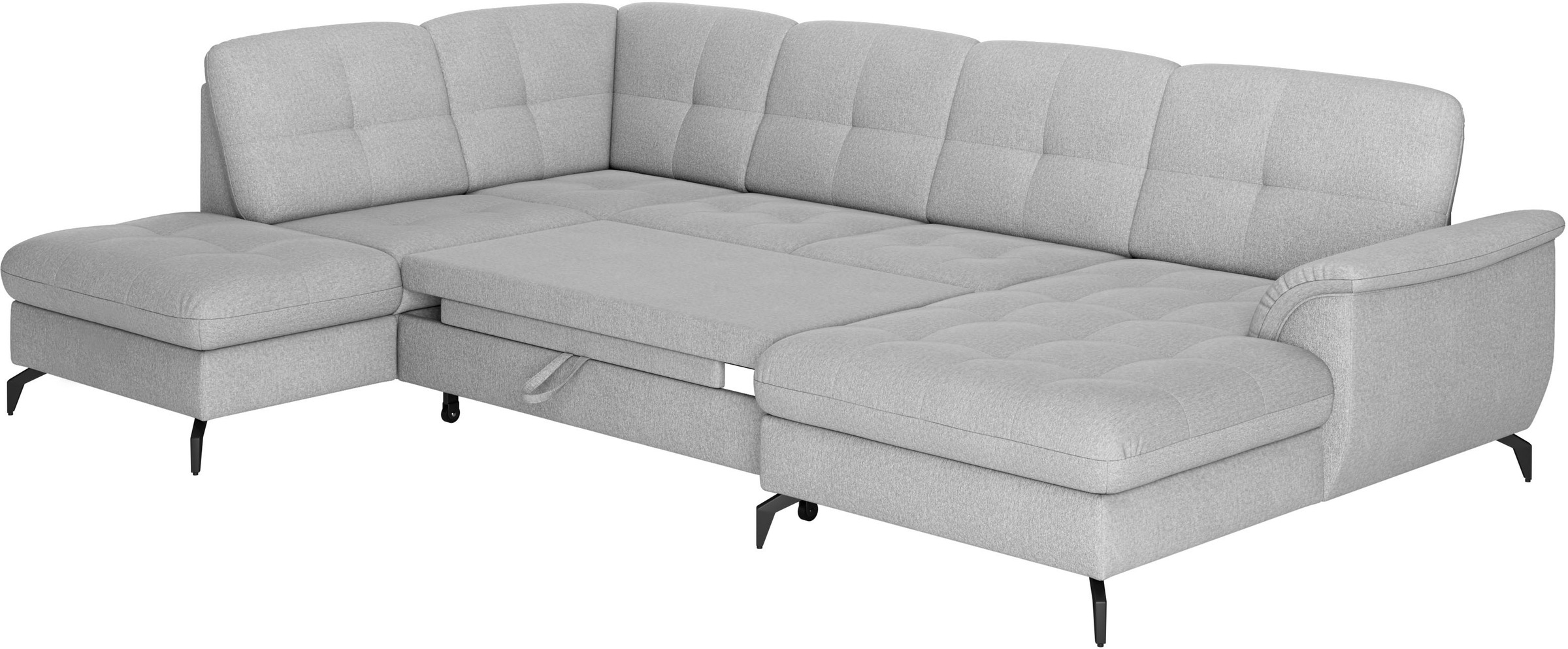 sit&more Wohnlandschaft »Zora U-Form«, wahlweise mit Bettfunktion und Bettkasten