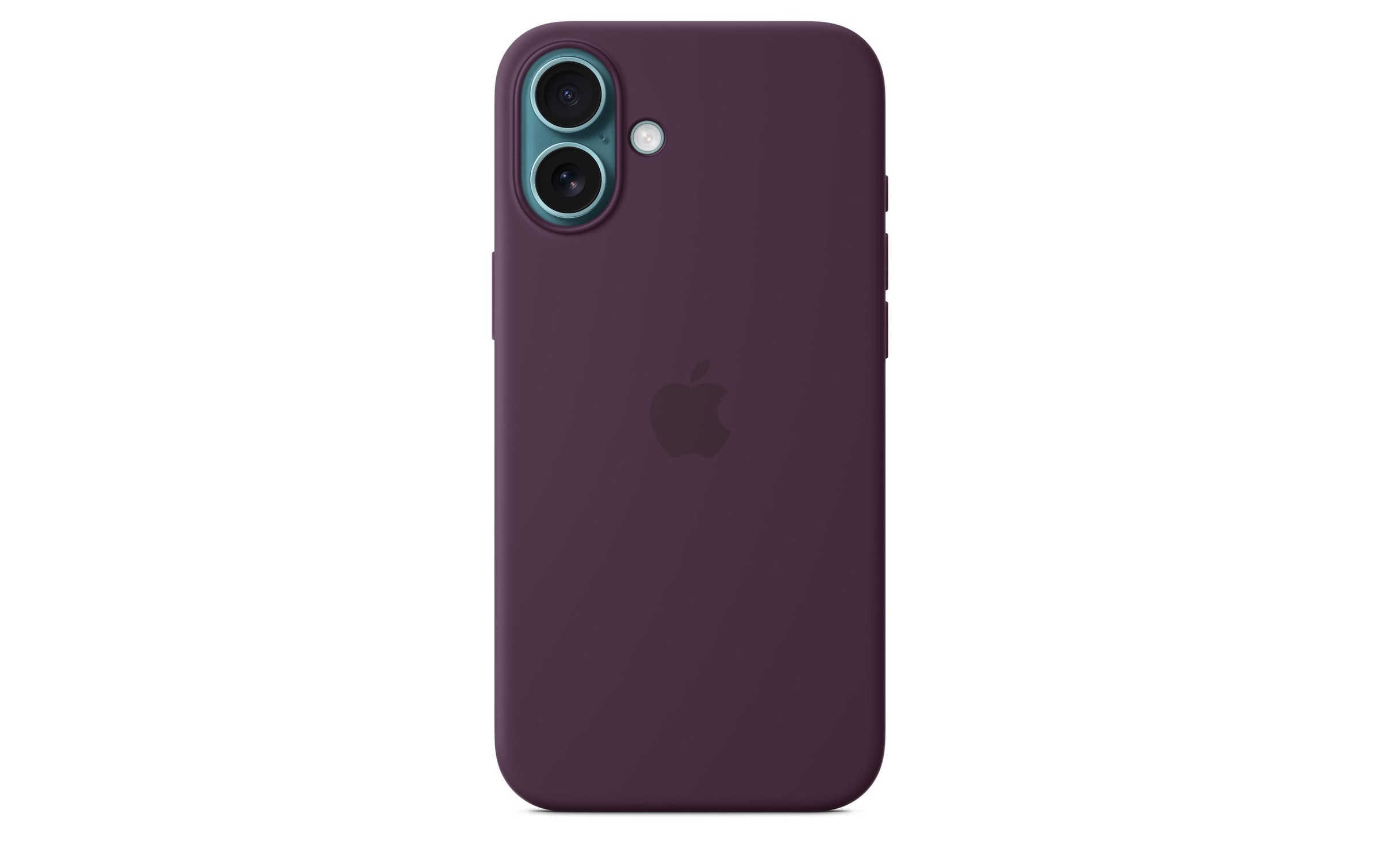 Apple Smartphone Silikon Case mit MagSafe, iPhone 16 Plus, Pflaume