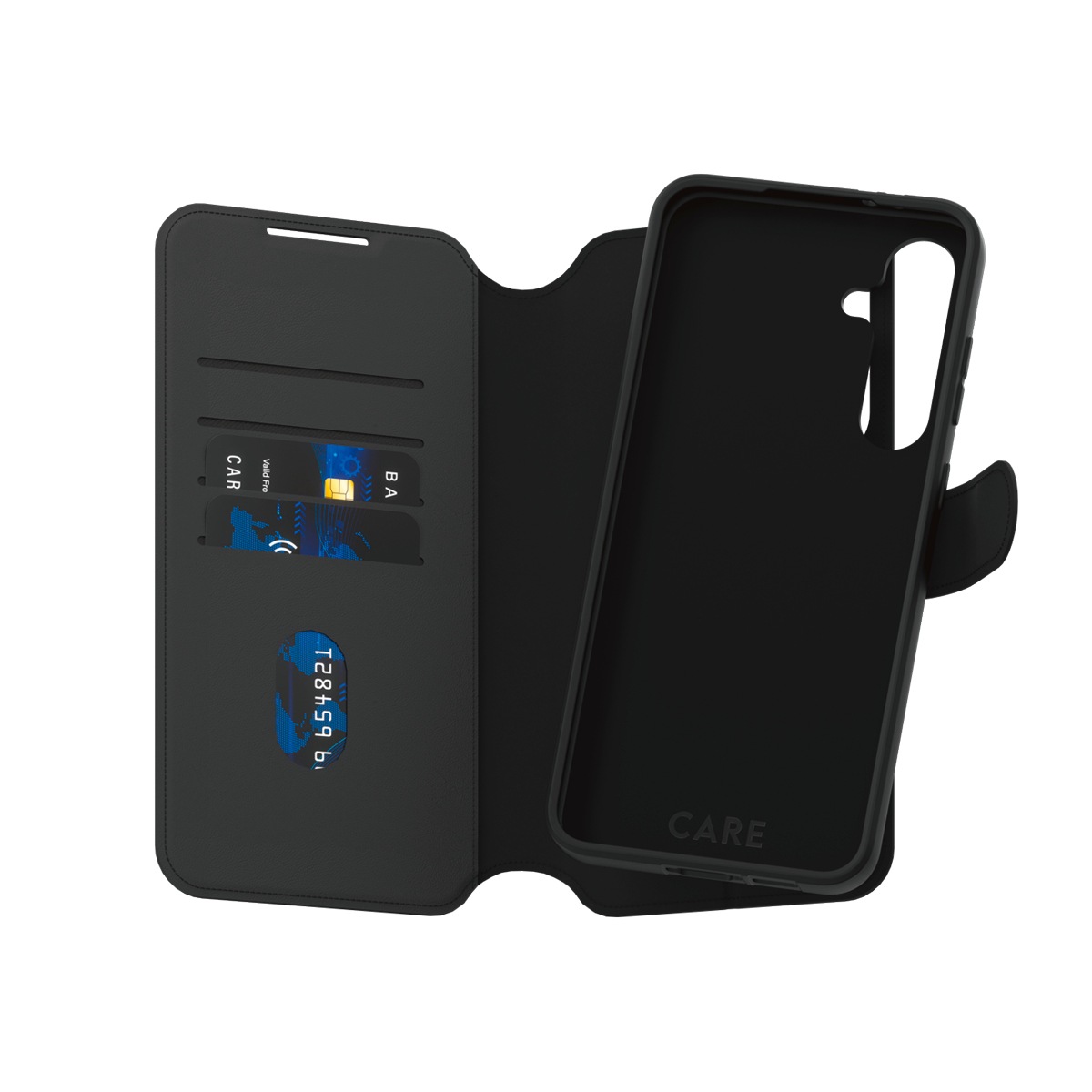 CARE by PanzerGlass Handyhülle »Wallet Case with Kickstand für Samsung Galaxy A35 5G«, Backcover, Schutzhülle, Handyschutzhülle, Case, Schutzcase, stossfest