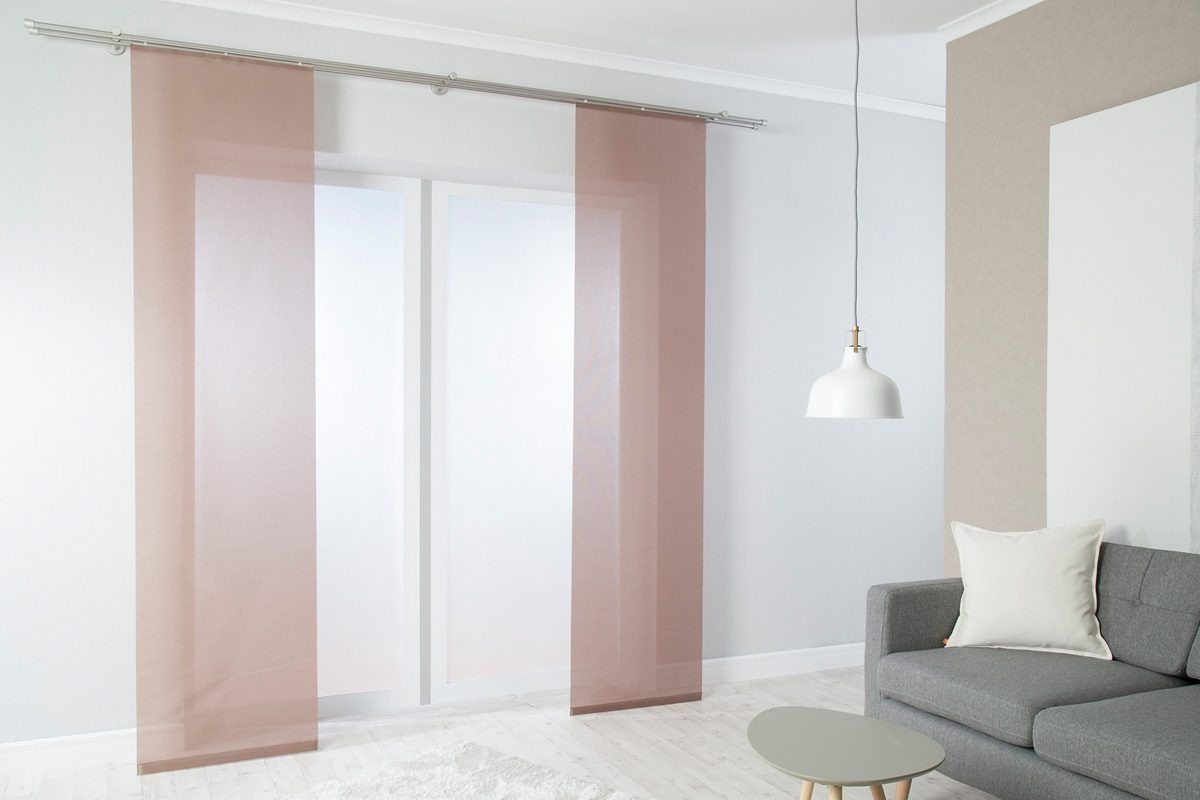 HOMING Schiebegardine »Manhattan« Klettband 1 Stk. tlg. modern, Wohnzimmer, Schlafzimmer