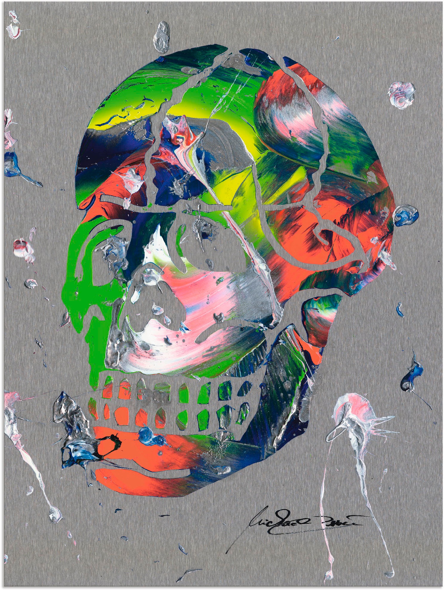 Image of Artland Wandbild »Totenkopf«, Körper, (1 St.), in vielen Grössen & Produktarten - Alubild / Outdoorbild für den Aussenbereich, Leinwandbild, Poster, Wandaufkleber / Wandtattoo auch für Badezimmer geeignet bei Ackermann Versand Schweiz