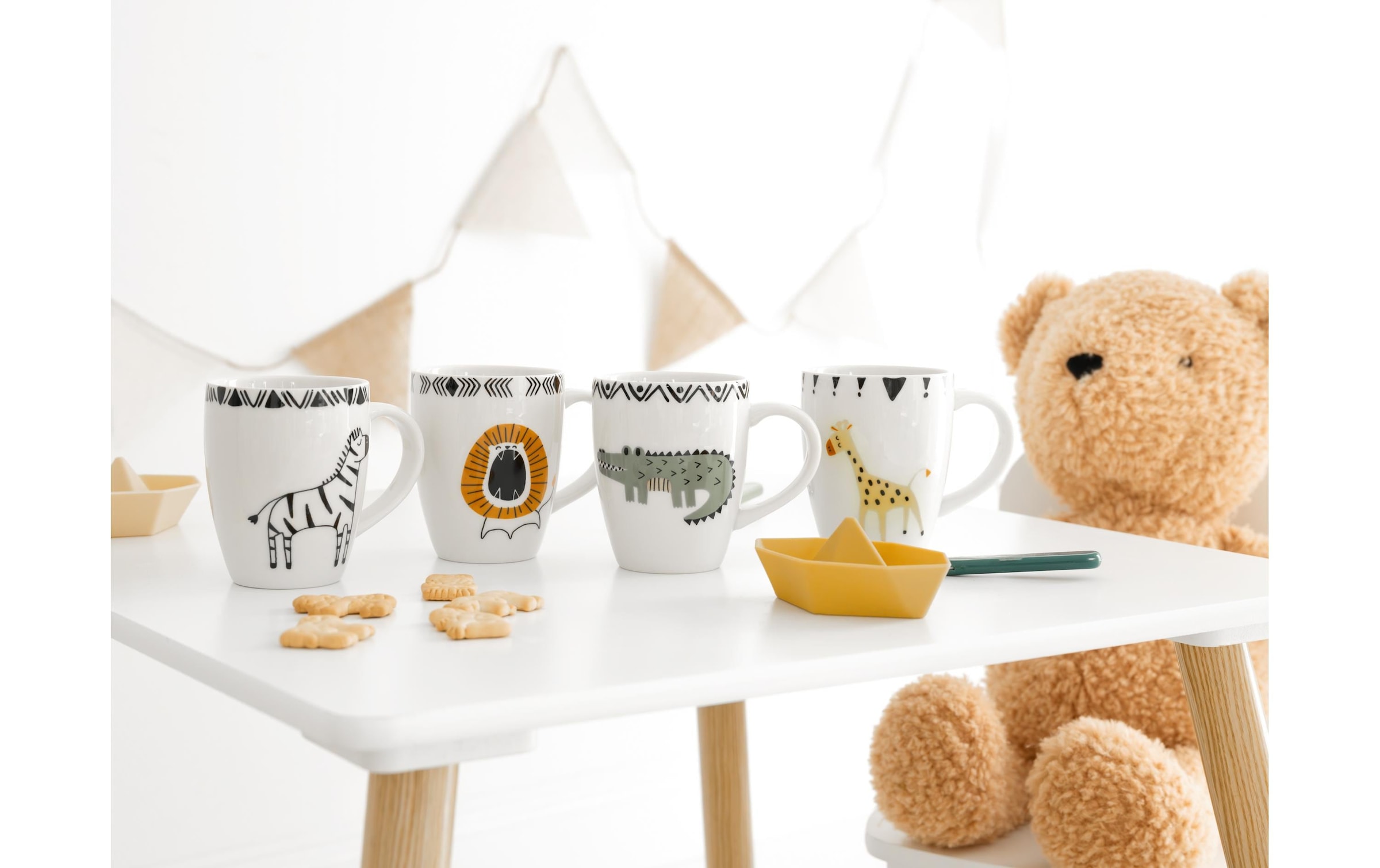 CreaTable Gobelet pour enfants »Safari Becher 4-tlg Bunt«