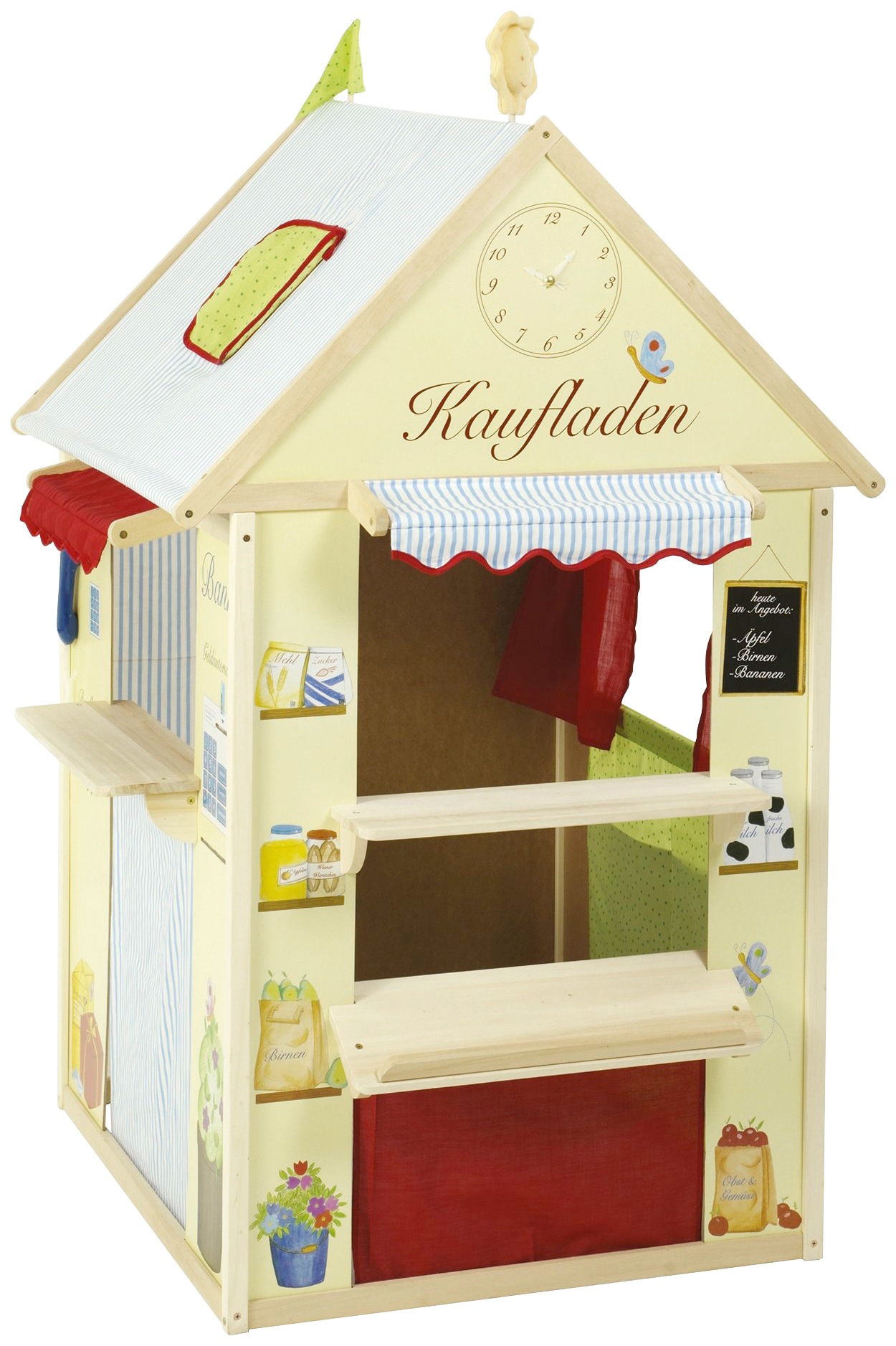 Image of roba® Spielhaus »Kombination«, Masse: LxB: 94,5x82,5cm, Kaufladen, Post, Kiosk oder Bank, Kaspertheater bei Ackermann Versand Schweiz
