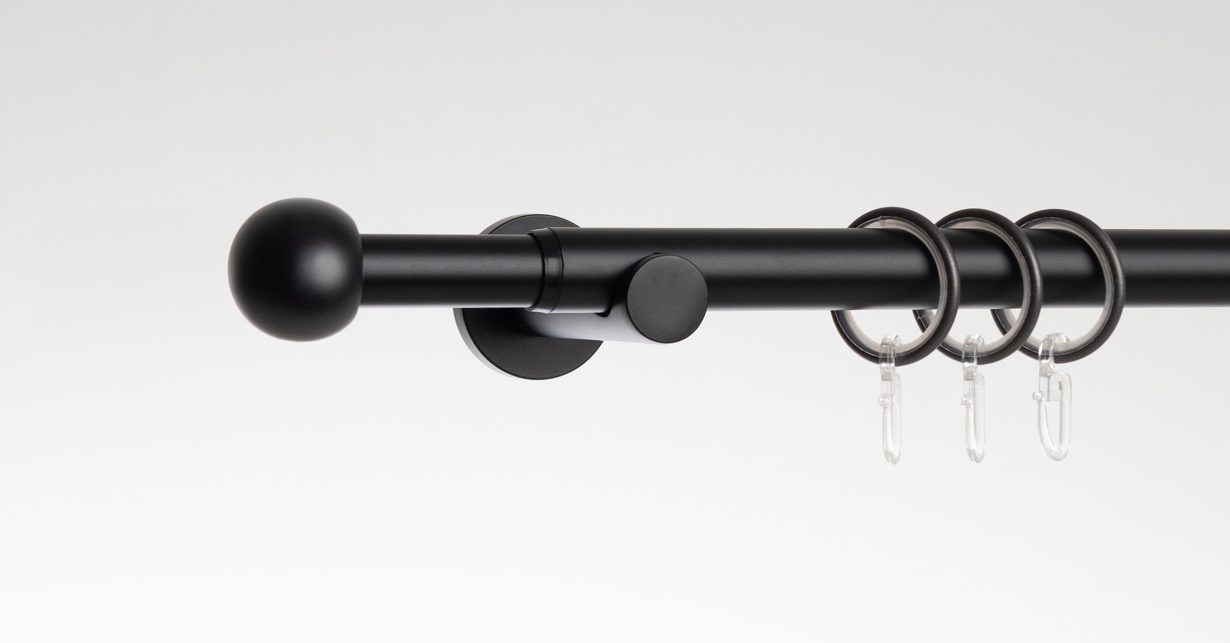 Liedeco Tringle à rideaux »Stilgarnitur "Kugel" ausziehbar 16/19 mm« Ø 19 mm 1 course-läufig Extensible extensible télescopique