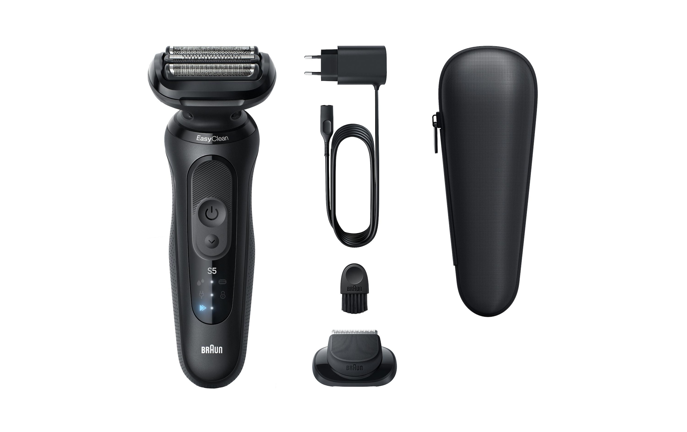 Braun Rasoirs électriques »Series 5 52-N1200s« 1 cuis Aufsätze 100% wasserdicht, Präzisionstrimmer-Aufsatz, Bis zu 50 Min