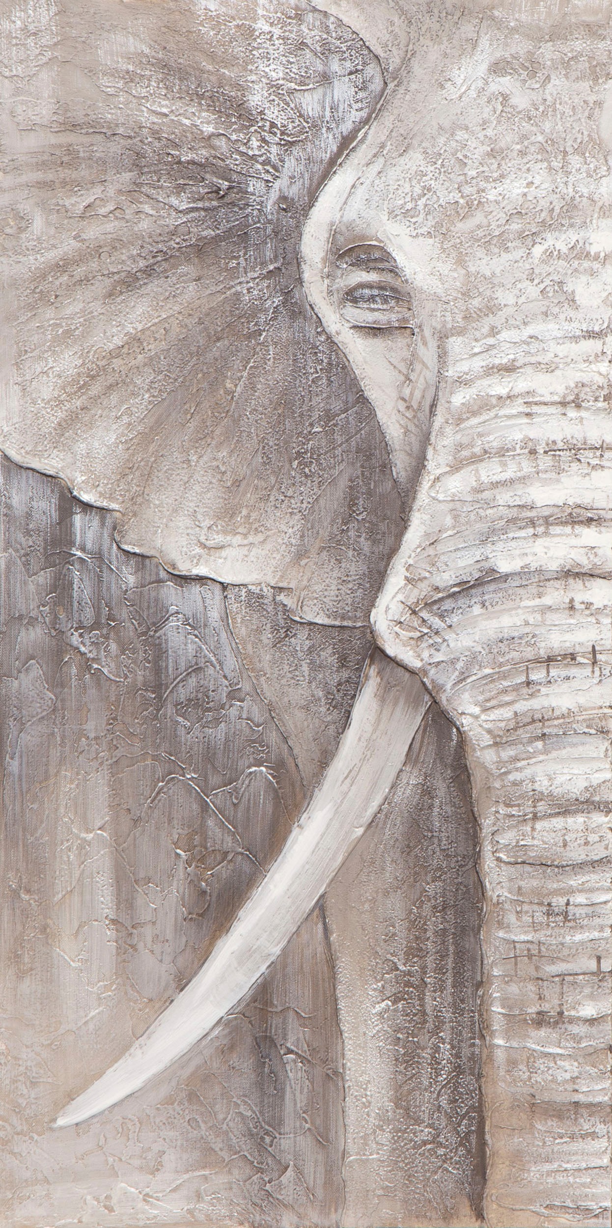 Image of Spiegelprofi GmbH Ölbild »Grey Elephant left«, (1 St.) bei Ackermann Versand Schweiz