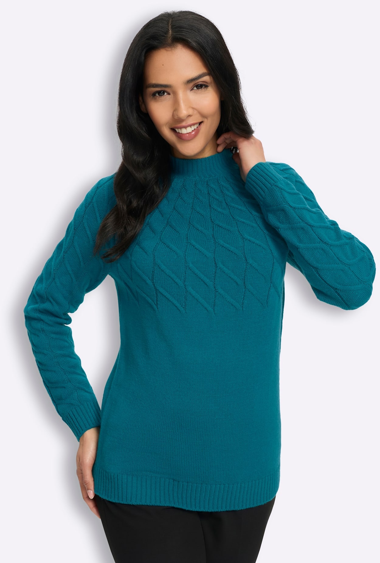 Classic Basics Stehkragenpullover »Langarm-Pullover«