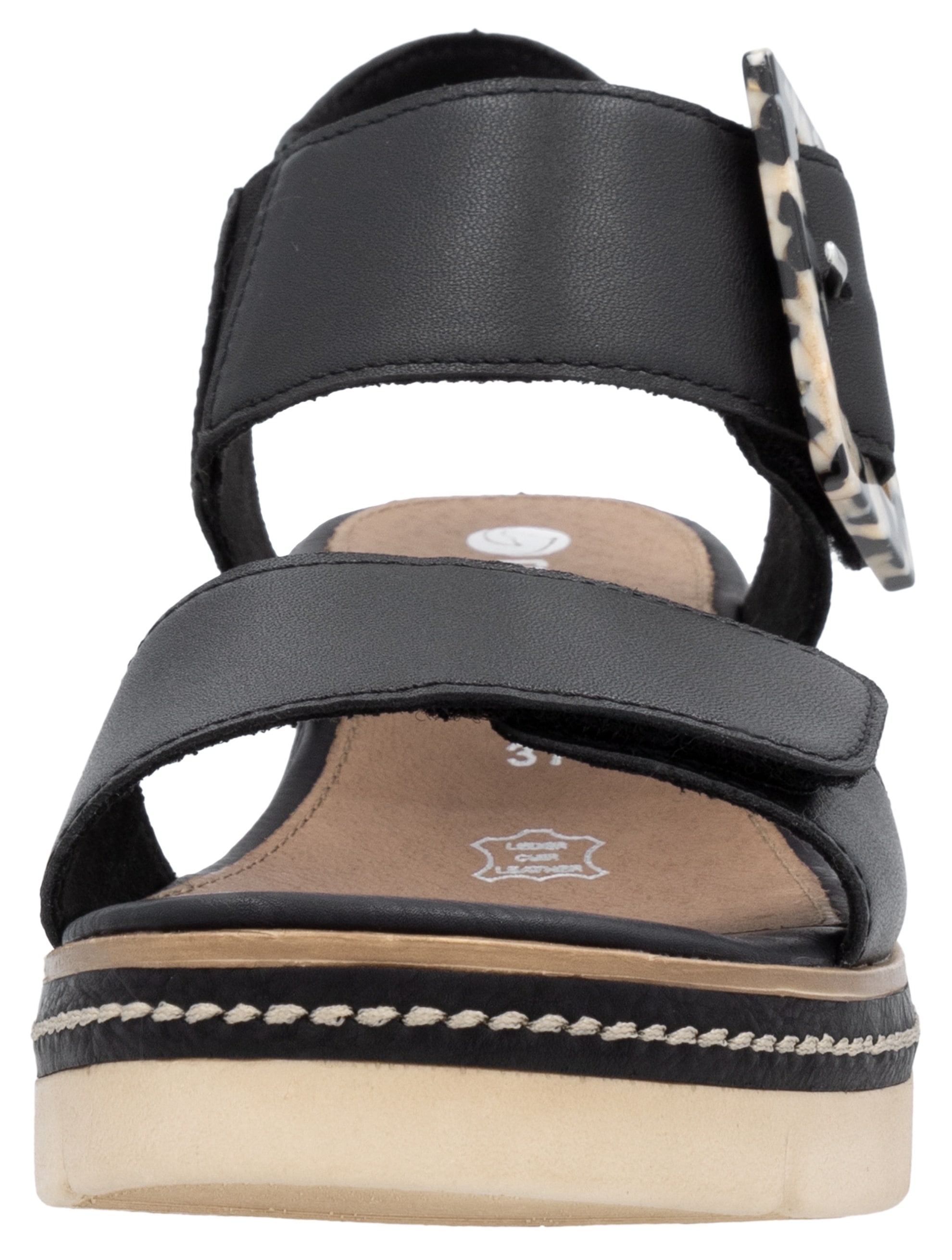 Remonte Sandales compensées »Elisabeth Hurley-Collection«  Keilabsatz, Riemensandale, Sommerschuh, auffällige Zierschnalle