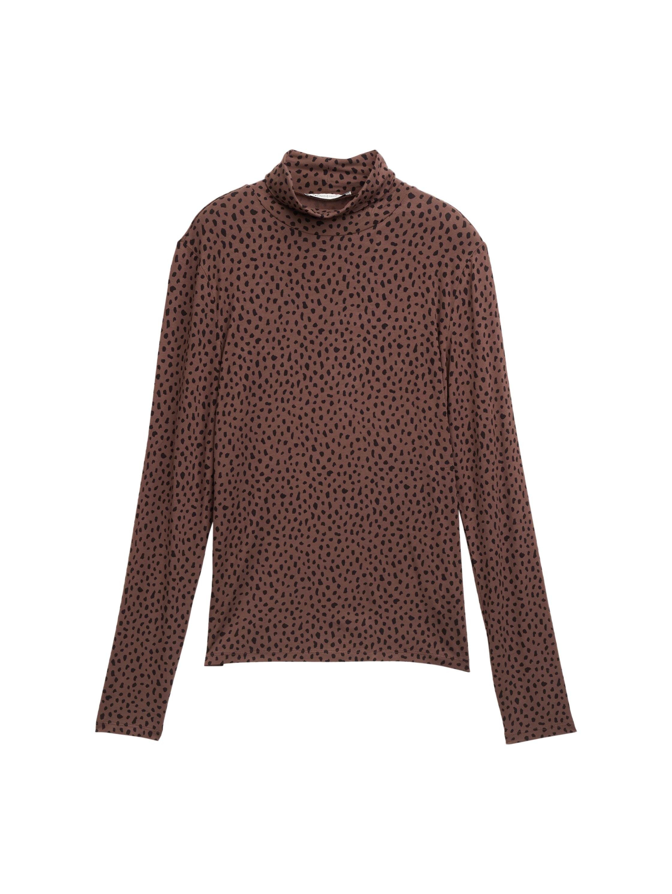TOM TAILOR Denim Rollkragenshirt, mit All-Over Print