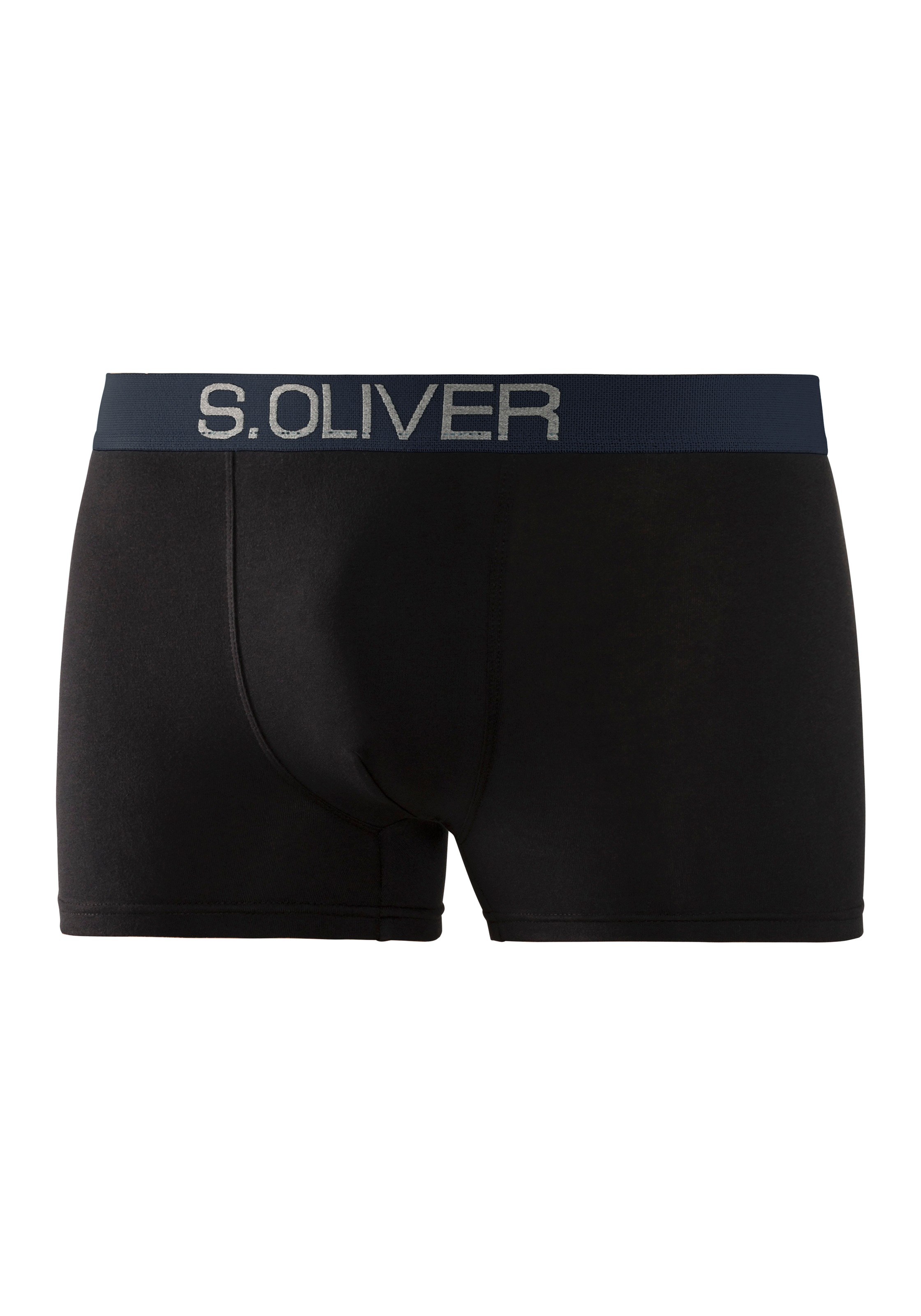 s.Oliver Boxer, (Packung, 4 St.), mit kontrastfarbenem Webbund