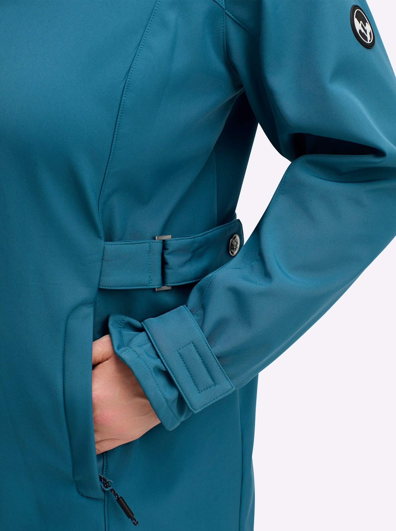 Sheego Softshelljacke mit Kapuze