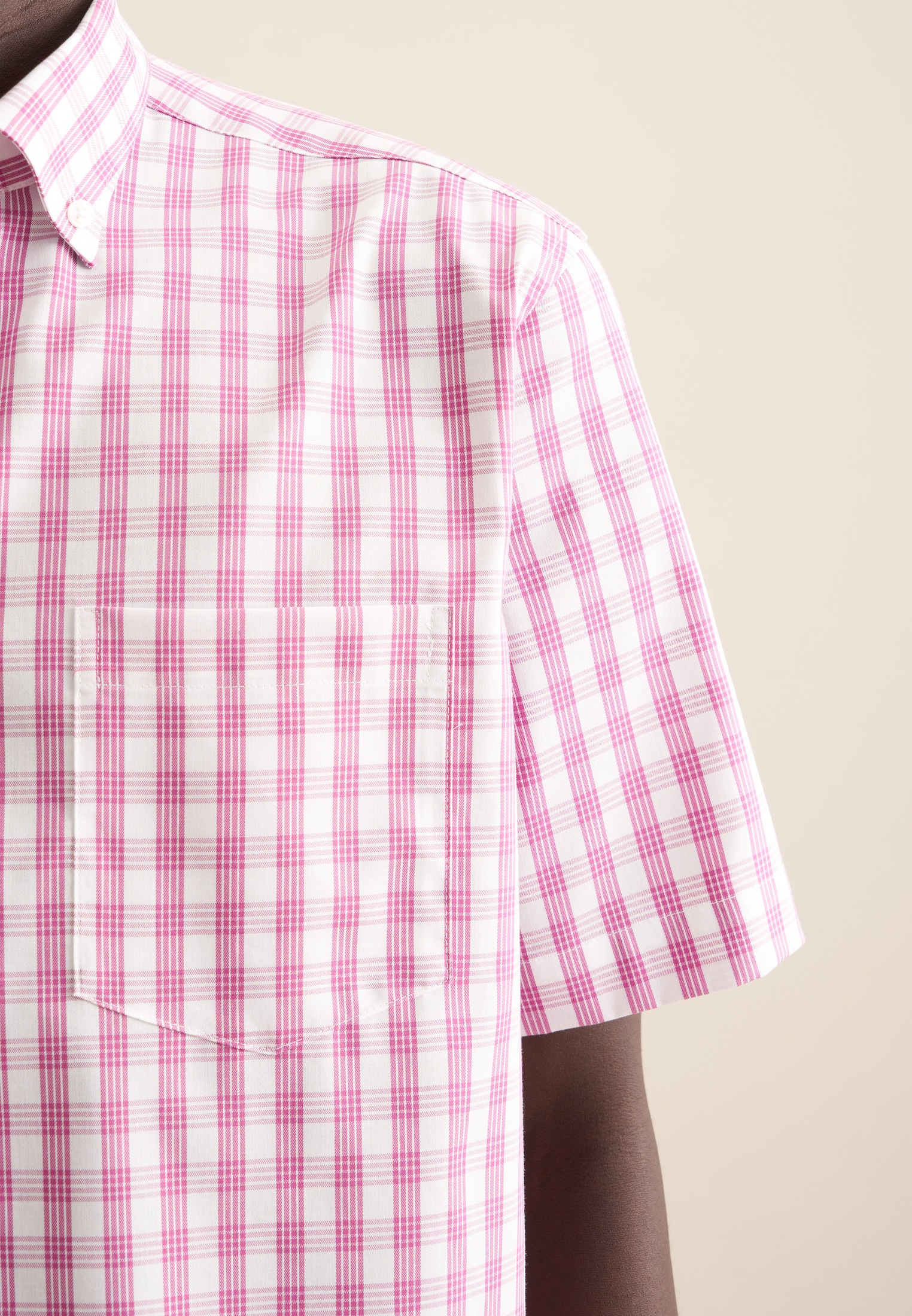 seidensticker Chemise d'affaires »Regular« Regular 1/2 Button-Down-Kragen Karo