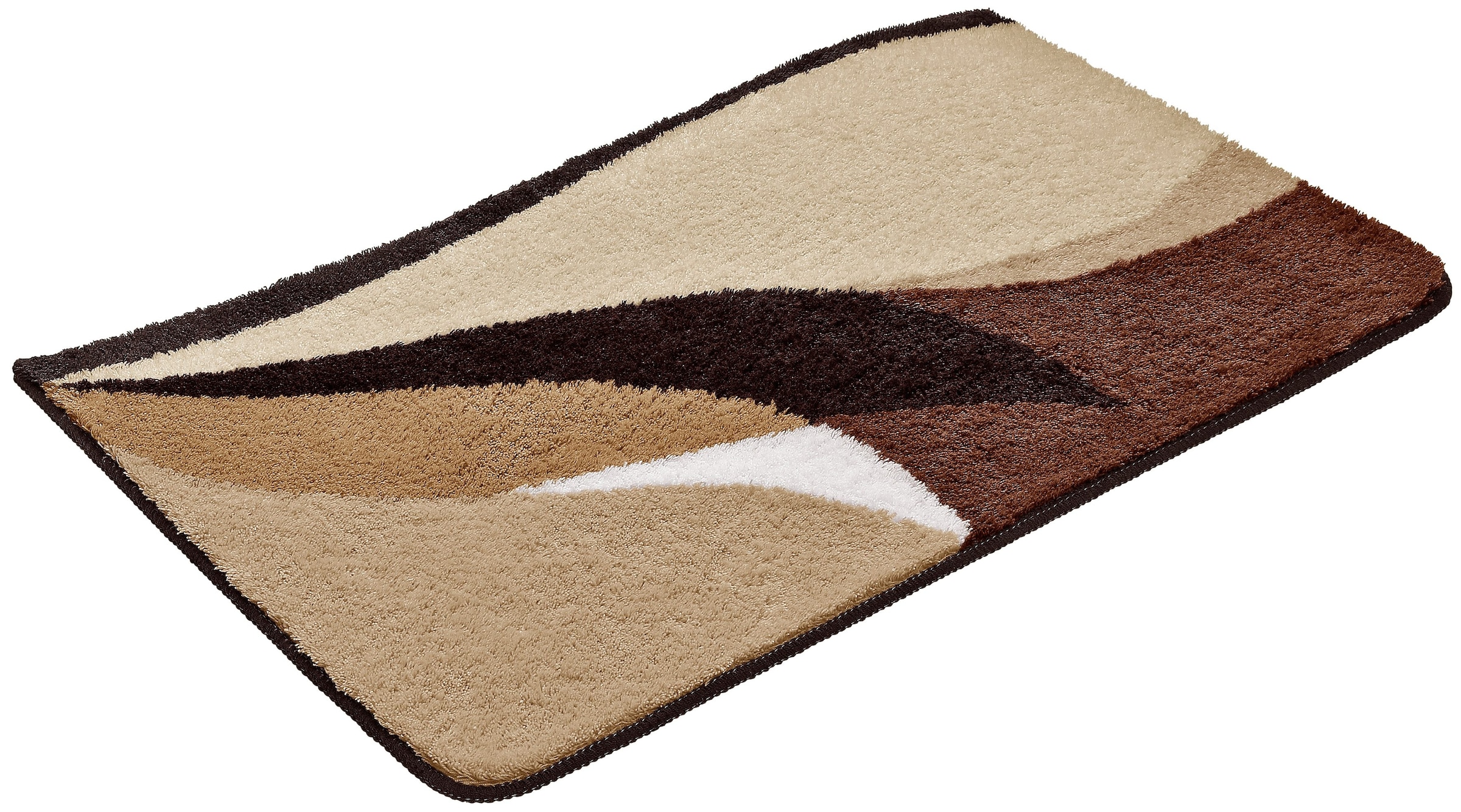 GOODproduct Tapis de bain »Magnus, Badvorleger, Badezimmer Teppich« Höhe 20 mm revêtement antidérapant Résistant | Séchage rapide multicolore, tapis de bain, tapis de bain aussi en set 2 pièces & rond