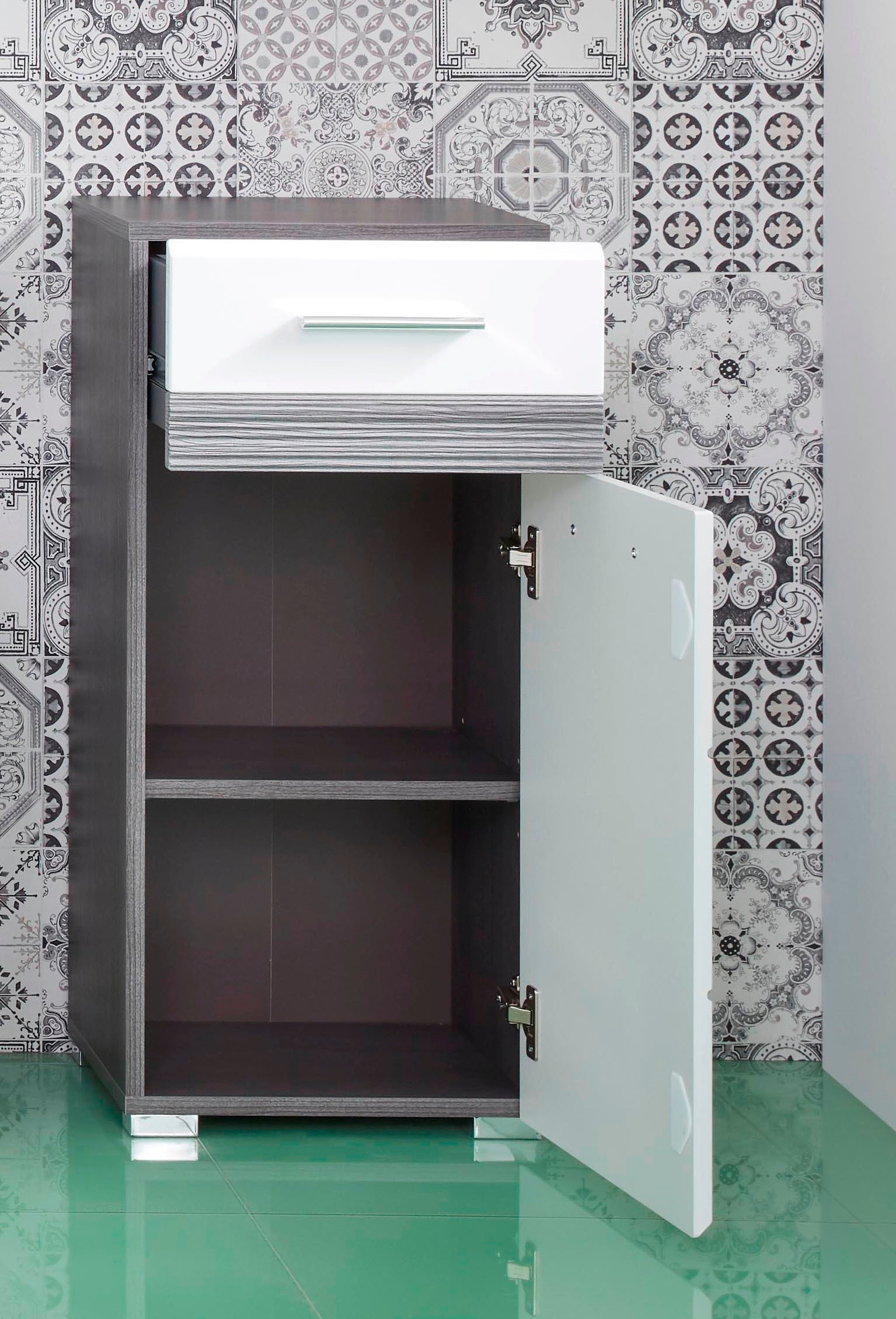 welltime Armoire basse »Toulon« Kommode mit 1 Tür & 1 Schublade - (B/T/H) 37/31/80 cm