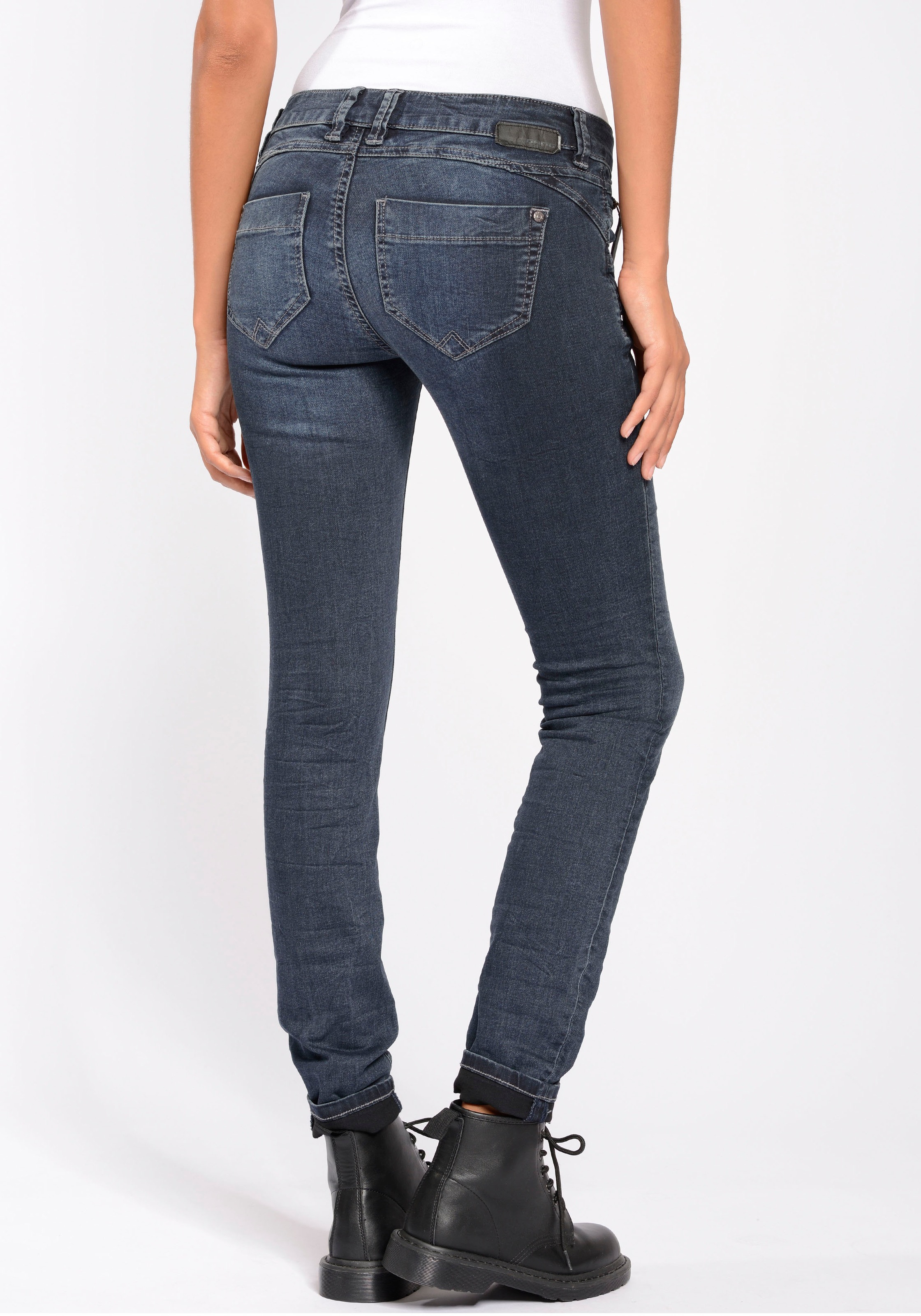 ♕ GANG Skinny-fit-Jeans an versandkostenfrei kaufen »94Nikita«, Zipper-Detail der Coinpocket mit