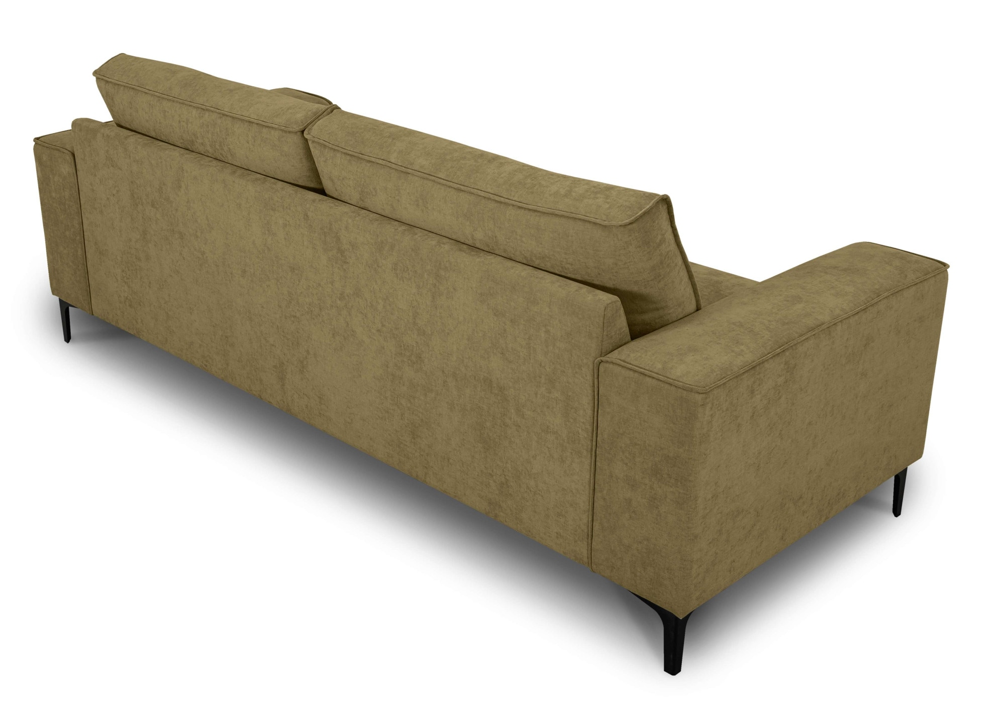 Places of Style 3-Sitzer »3er Sofa Oland, Struktur, Flachgewebe, Luxus-Microfaser, Boucle«, 224 cm, Wellenunterfederung, Skandi-Design, Metallfüsse