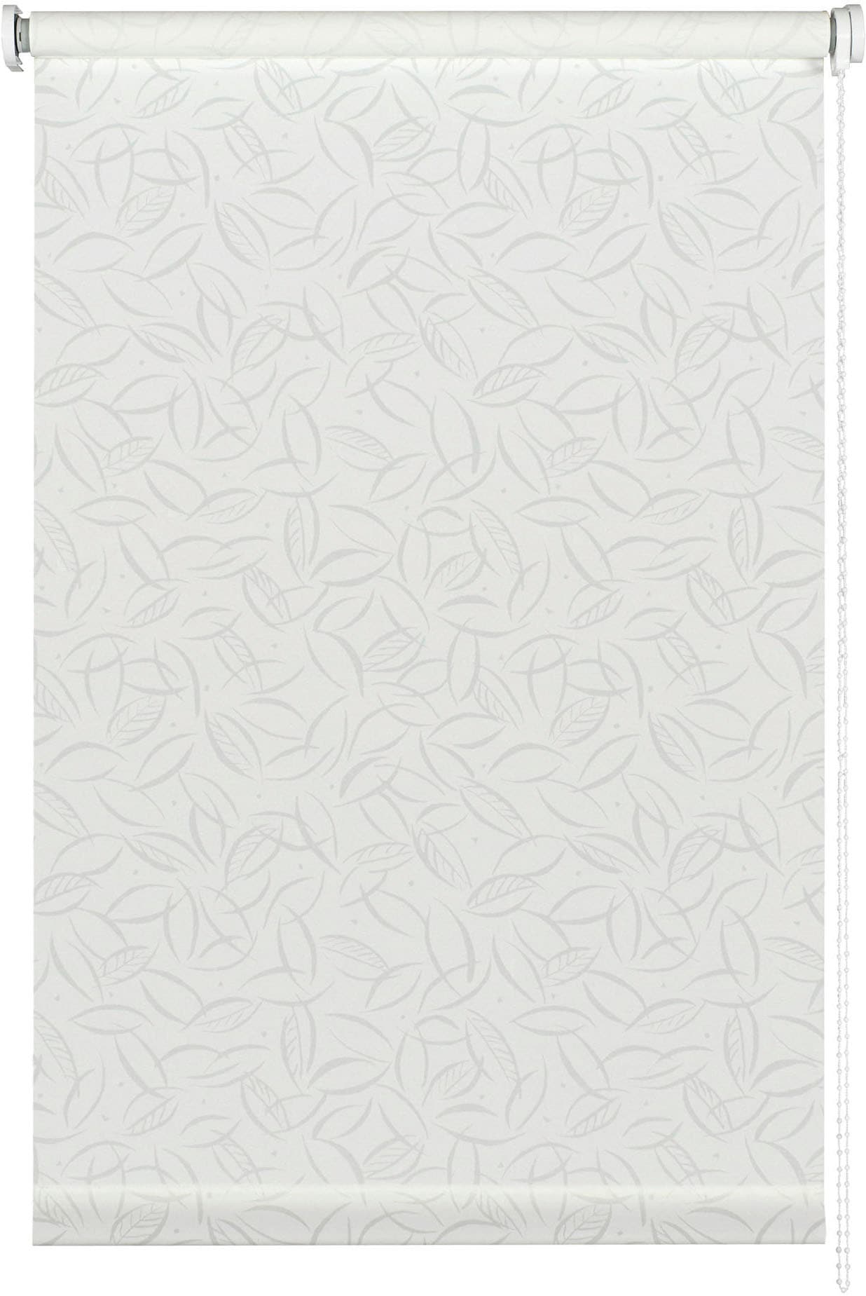 Liedeco Store à tirage latéral »Seitenzugrollo Design Blätter« Transparent Avec perçage / sans perçage suspendu librement Translucide avec protection visuelle, montage flexible