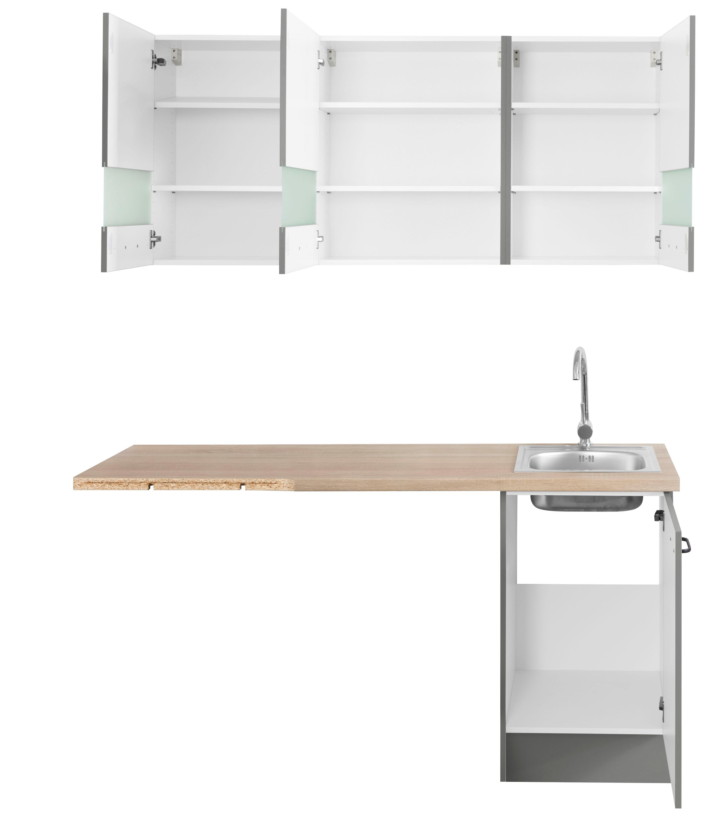 OPTIFIT Winkelküche »Elga«, Soft-Close-Funktion, höhenverstellbaren Füssen, Stellbreite 265 x 175cm