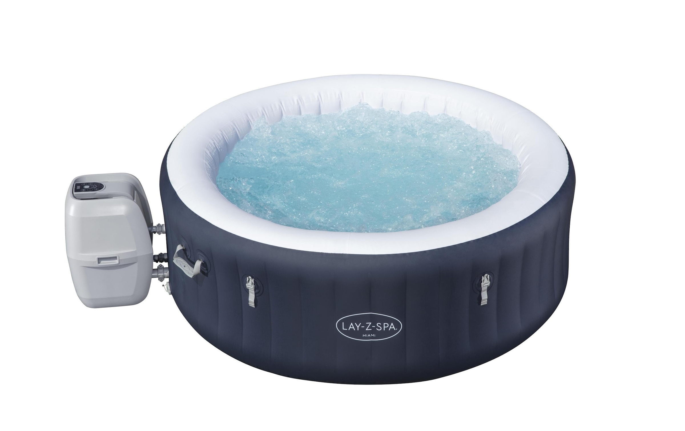 Bestway Jacuzzi »Miami AirJet Ø 180« Aufblasbarer, energieeffizienter Whirlpool für vier Personen