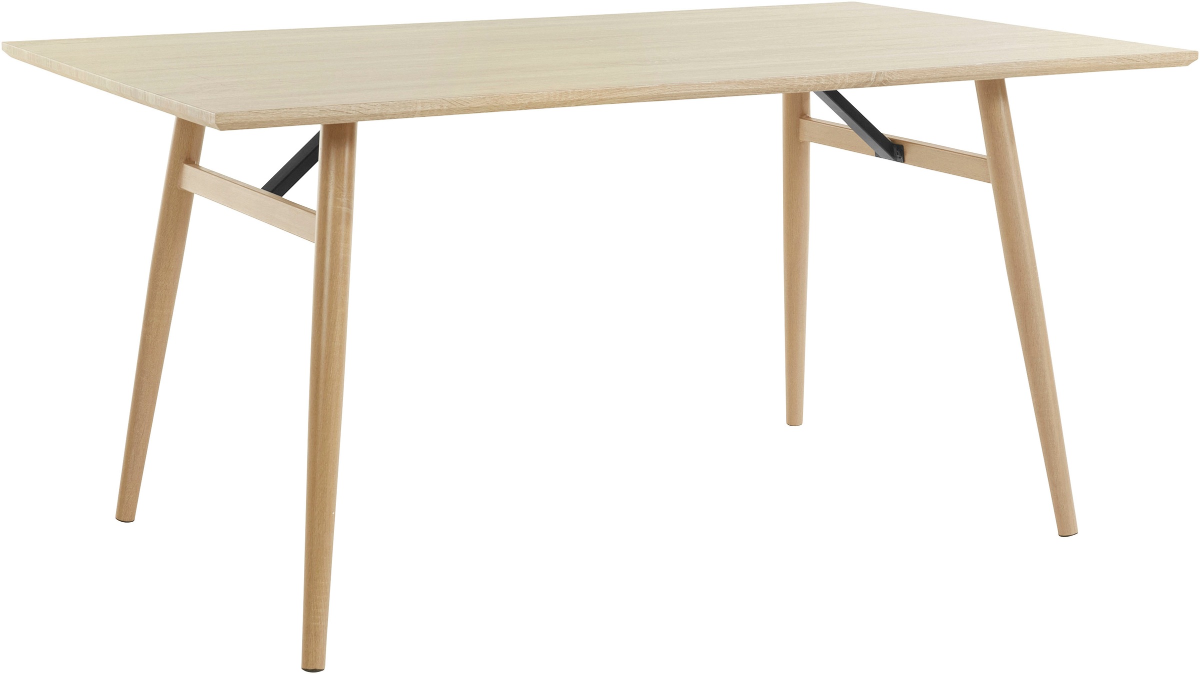 Image of andas Esstisch »Jensjorg«, Tischplatte aus pflegeleichtem MDF foliert, Gestell aus Metall, in verschiedenen Grössen erhältlich, Höhe 77 cm bei Ackermann Versand Schweiz