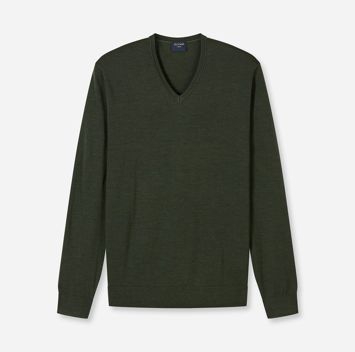 OLYMP Pull col V »OLYMP Strick Casual« pull classique en maille