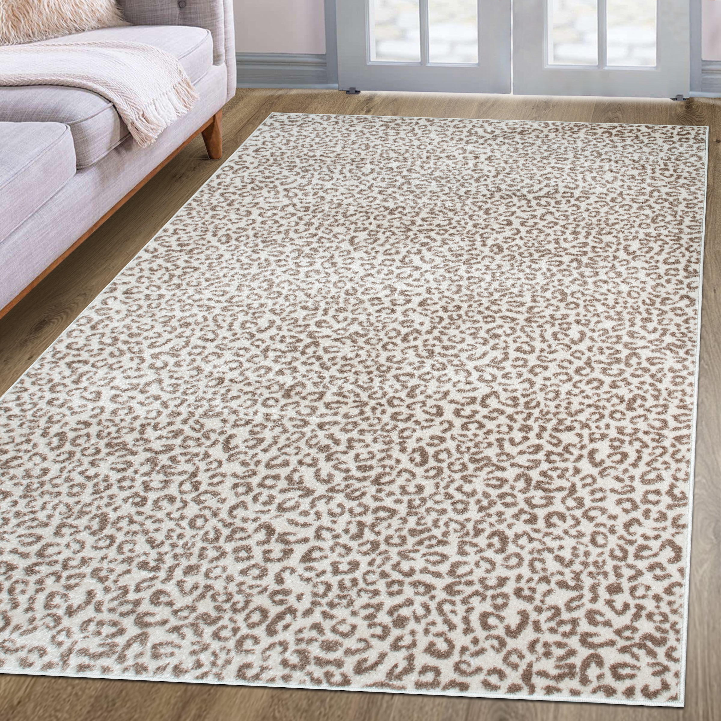 GOODproduct Tapis »Fynna, Leoparden-Muster, Animal Print, modern« Rectangulaire 9 mm Höhe Léopard, peluche très douce, salon, chambre, salle à manger
