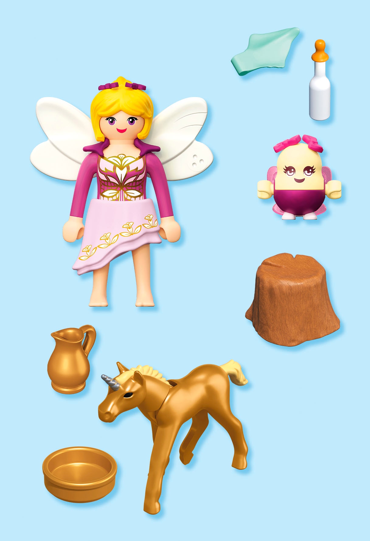 Playmobil® Konstruktions-Spielset »Goldenes Einhornfohlen mit Fee (71844), Princess Magic« Made in Europe
