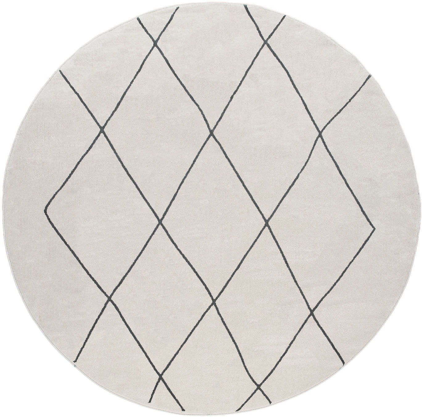 Image of Paco Home Teppich »Haral 786«, rund, 9 mm Höhe, Kurzflor, Scandi Design, Rauten Motiv, Wohnzimmer bei Ackermann Versand Schweiz