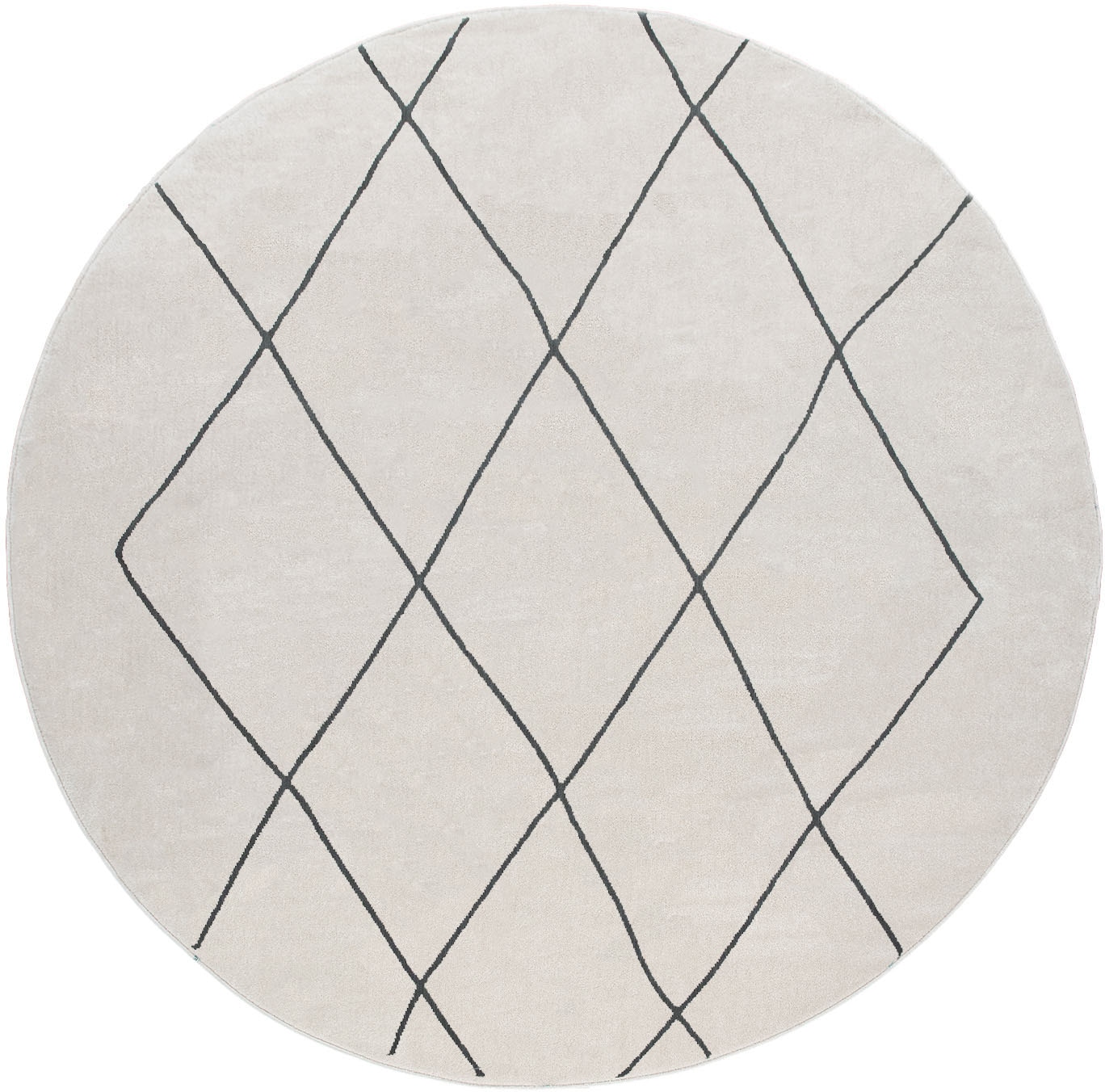 Image of Paco Home Teppich "Haral 786" rund 9 mm Höhe Kurzflor, Scandi Design, Rauten Motiv