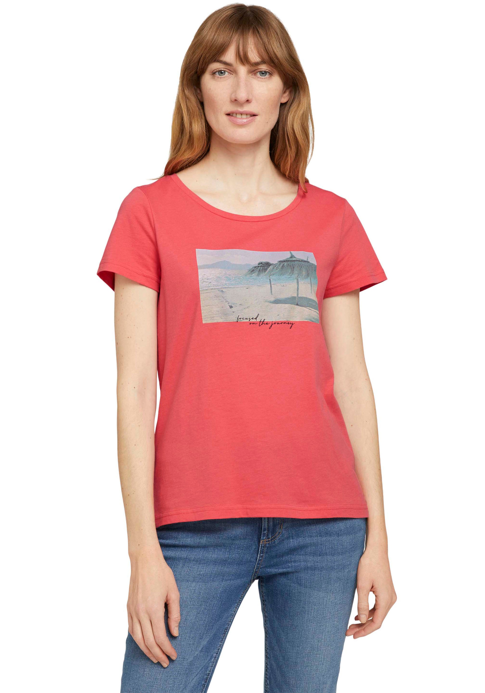 Image of TOM TAILOR Print-Shirt, aus Bio-Baumwolle bei Ackermann Versand Schweiz