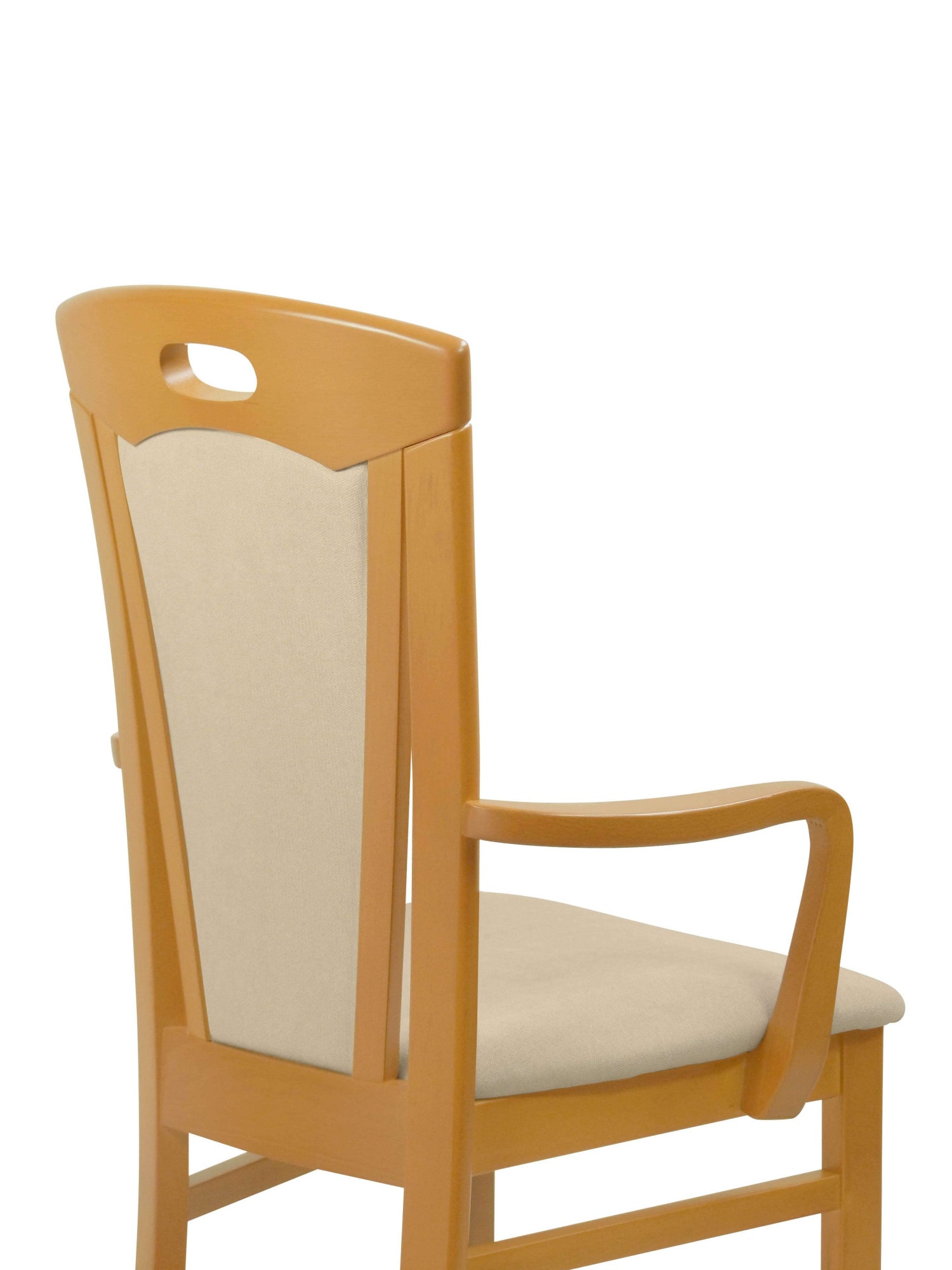 Home affaire Esszimmerstuhl »FERDI, Armlehnstuhl, Made in Italy, Massivholz« () 1 Stk.Bezug Feinstruktur (wasser-und fleckabweisend) oder Struktur