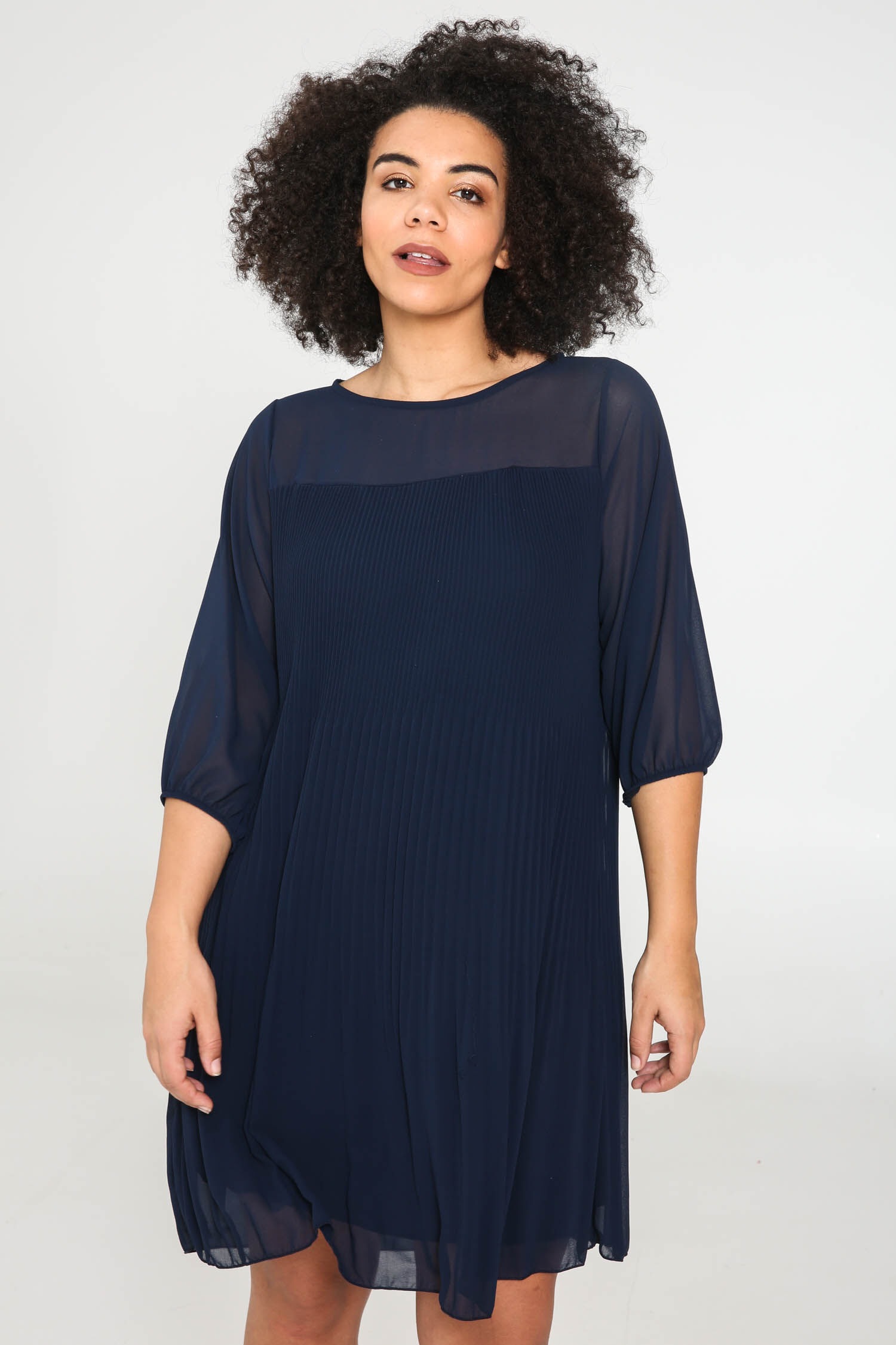 Chiffonkleid »Rundhals Uniform«