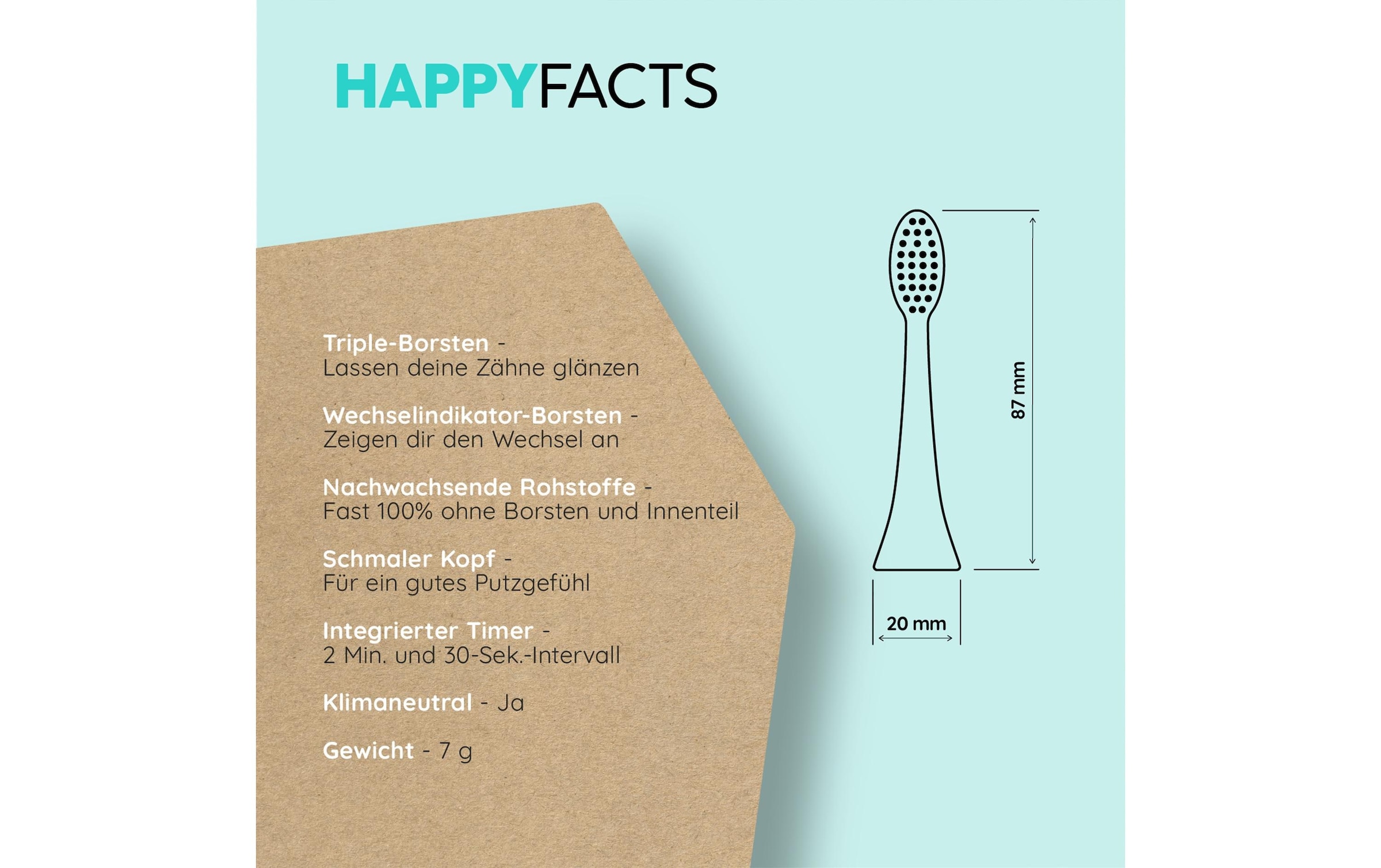 happybrush Schallzahnbürste »ECO V3«