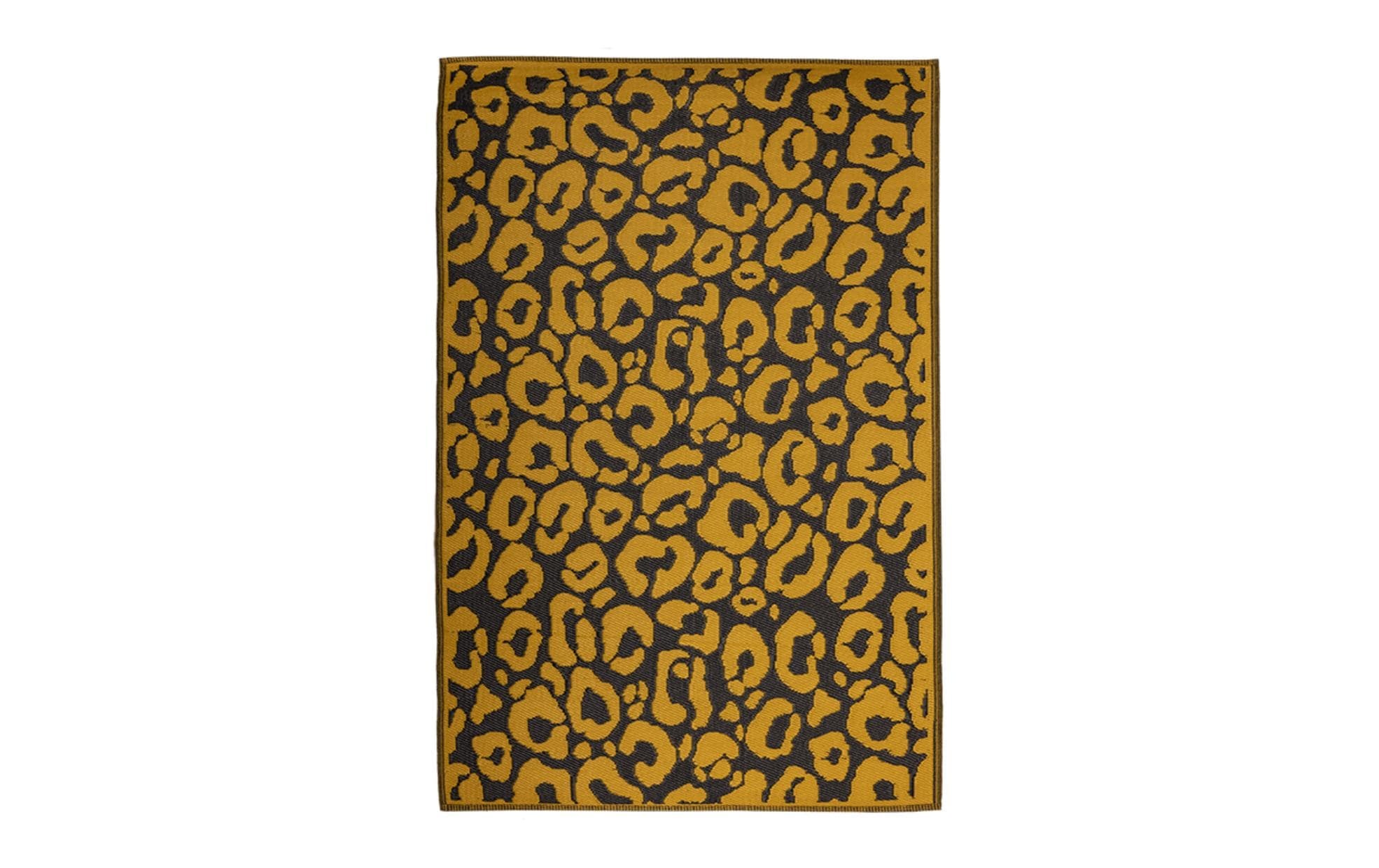 Image of esschert design Outdoorteppich "Outdoor Leopard,"