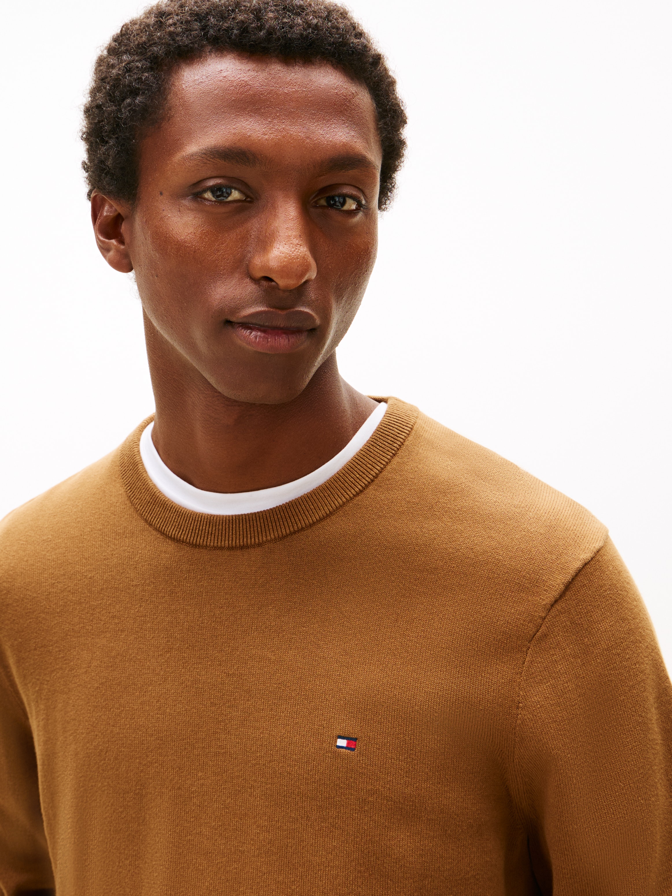 Tommy Hilfiger Pull à col rond »ESSENTIAL COTTON« Crewneck Regular Fit Premium Mode