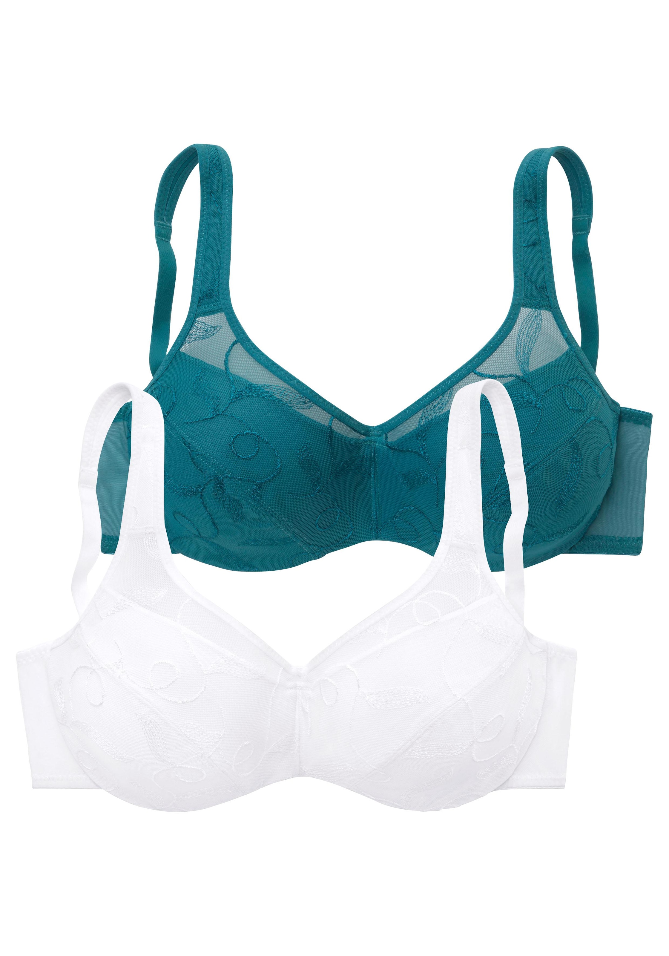 ♕ petite fleur Minimizer-BH, (Packung, 2 Stück), mit Bügel und schöner  Stickerei, Basic Dessous versandkostenfrei bestellen