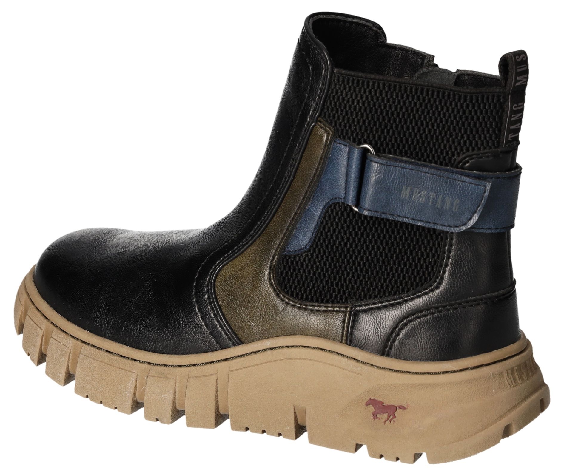 Mustang Shoes Bottes d'hiver  , Stiefelette, Schlupfboots, Plateausohle, mit Stretcheinsatz
