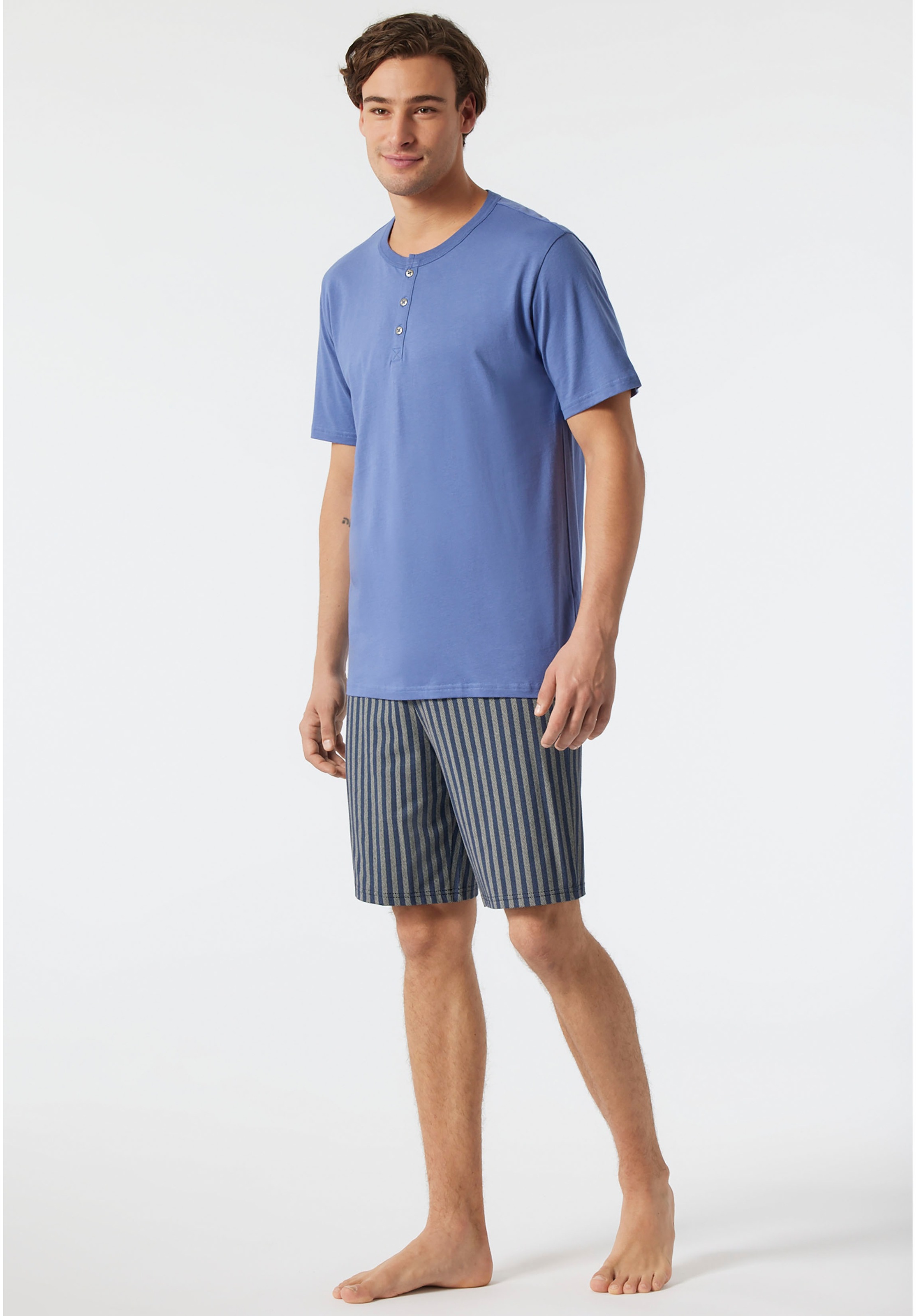 Image of Schiesser Shorty, mit Hose in Fischgradmuster bei Ackermann Versand Schweiz