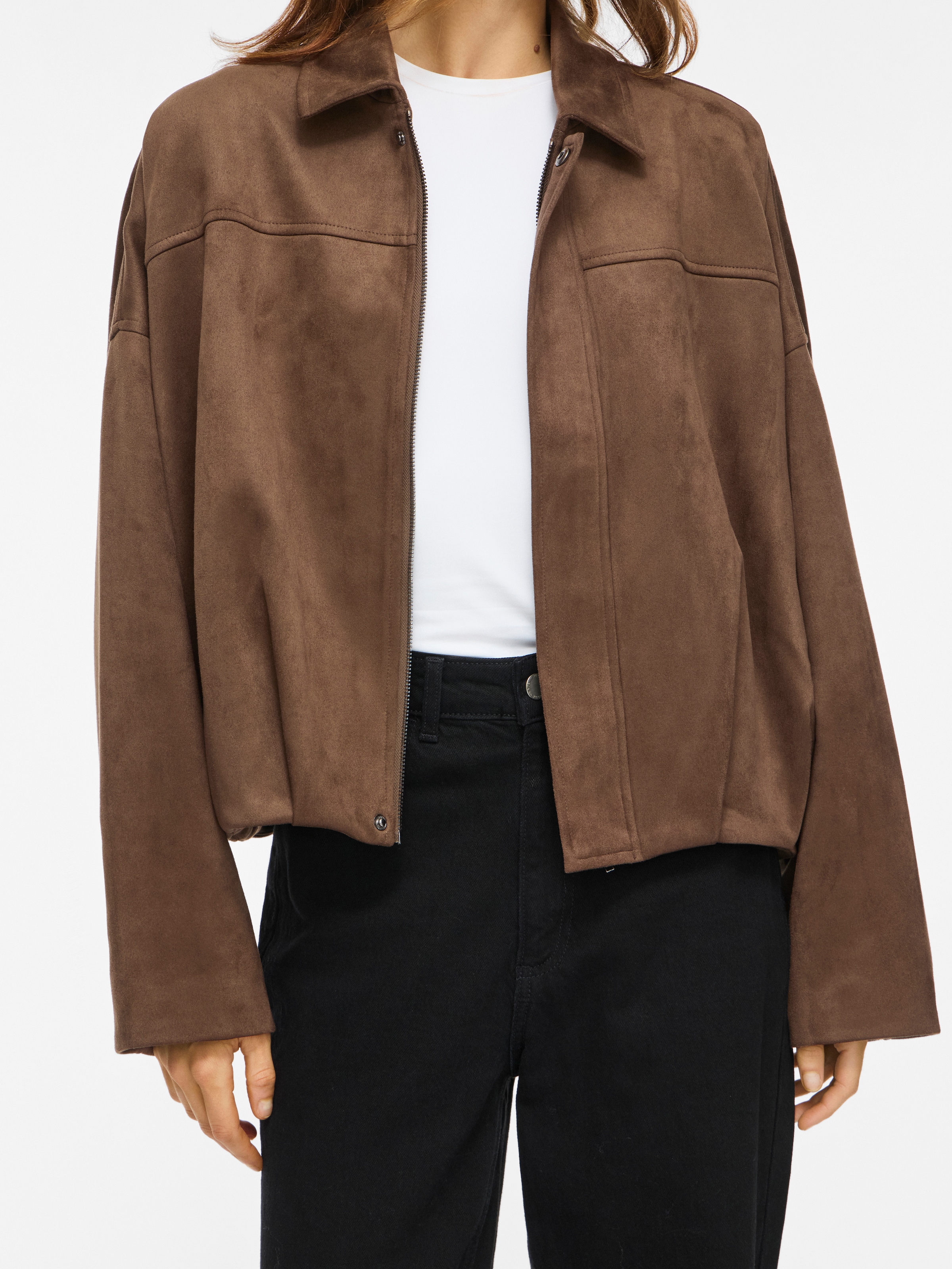 Vila Veste courte »VIVIRAL L/S JACKET - NOOS« Mélange de matériaux, forme blouson