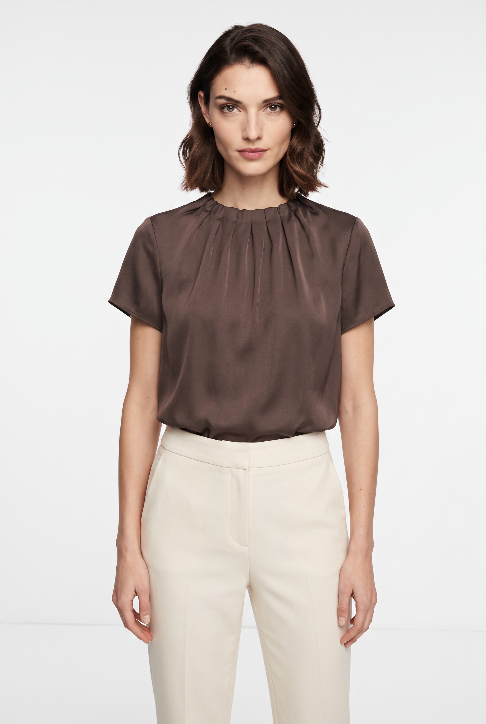 s.Oliver BLACK LABEL Blouse à manches courtes blouse d'été avec imprimé animal