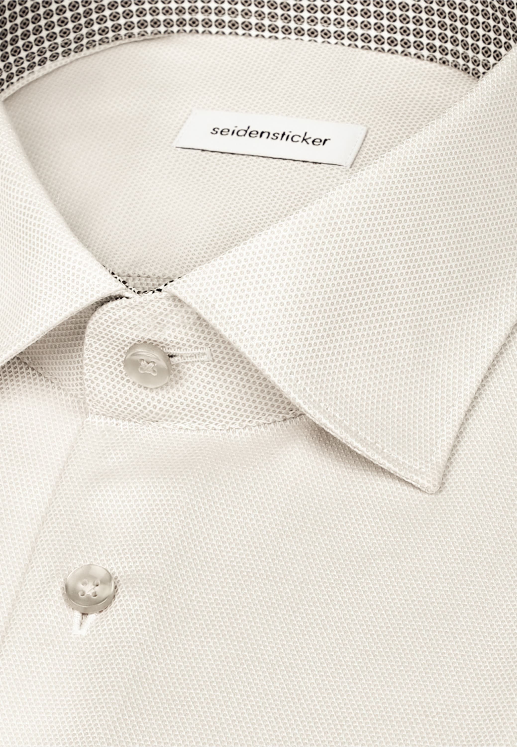 seidensticker Chemise d'affaires »Schwarze Rose« Shaped 1/1 Kentkragen Struktur