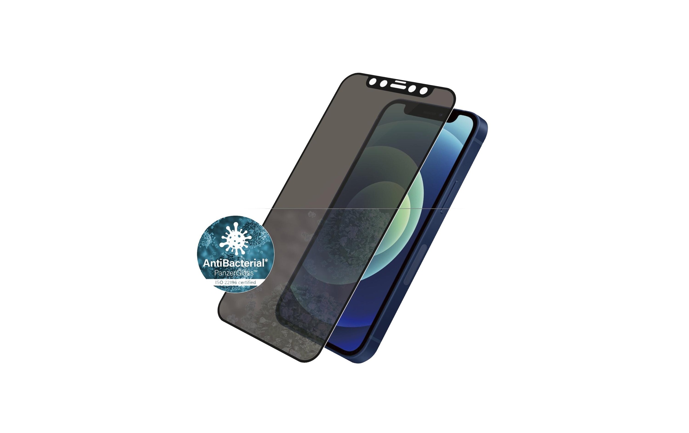 PanzerGlass Displayschutzglas »Displayschutz Case«, für iPhone 12 mini, Mit Rahmen