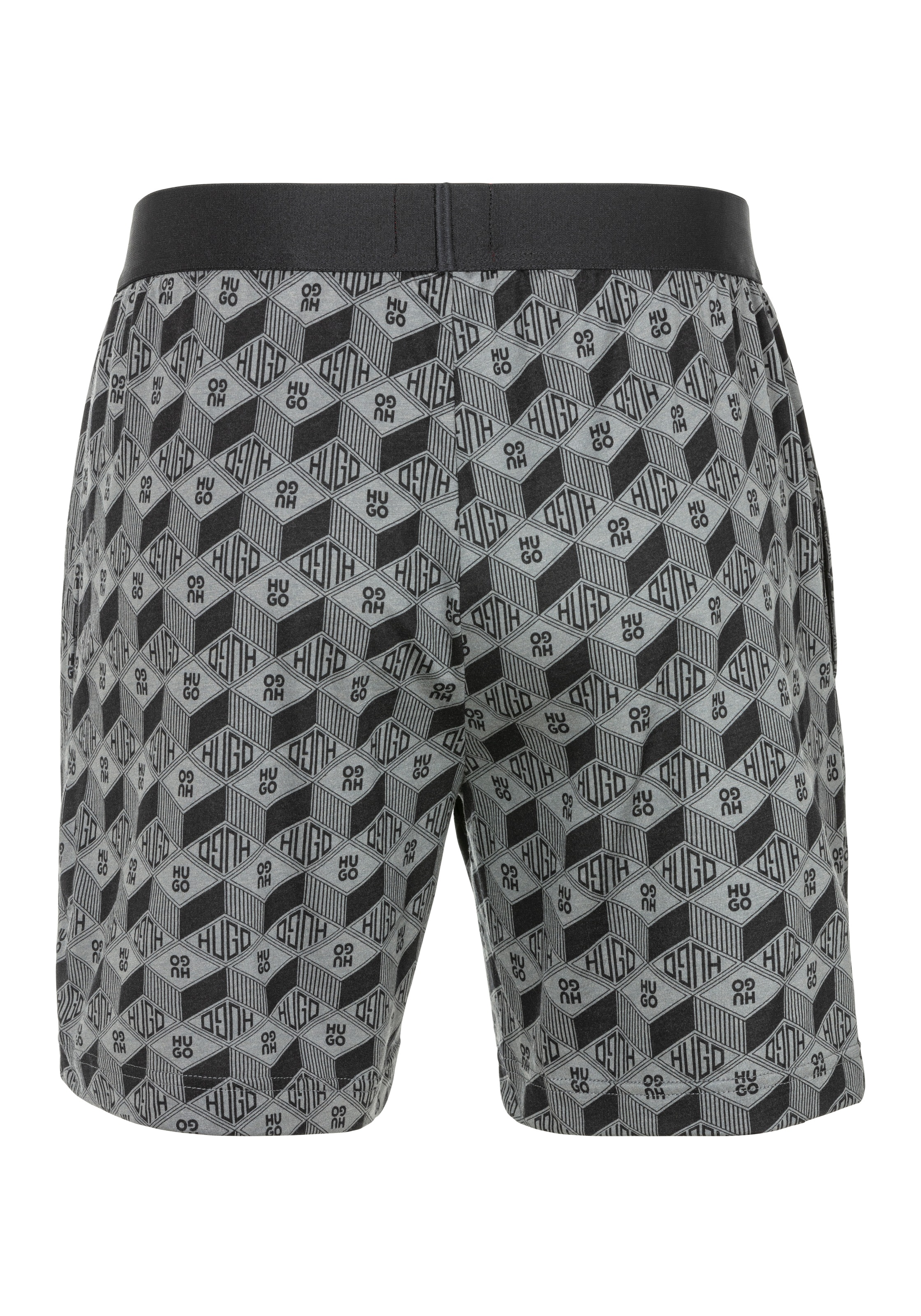 HUGO Underwear Pyjamashorts, mit durchgehenden Logo