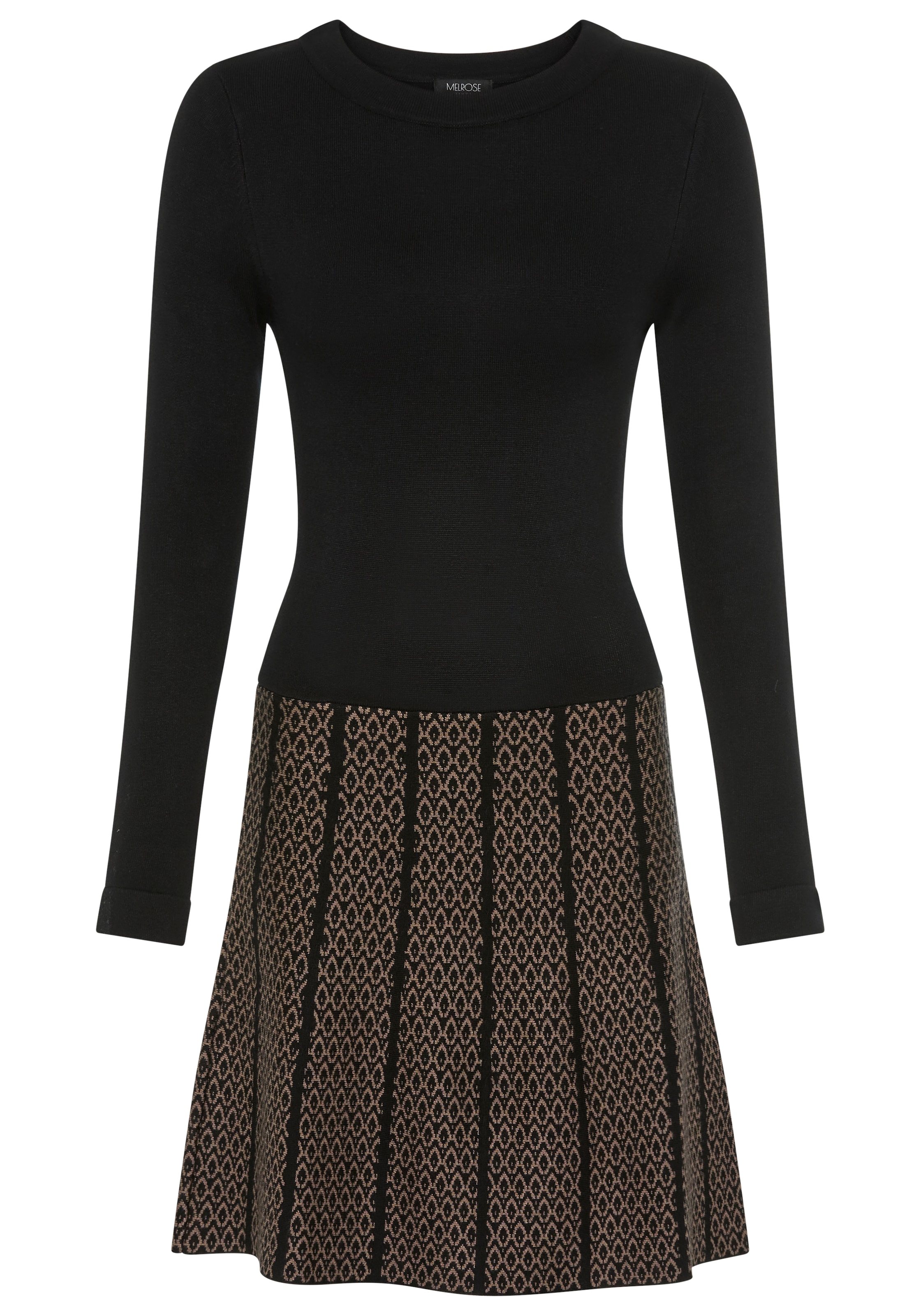 Melrose Strickkleid für Partys, figurbetont mit trendy Jacquard Muster