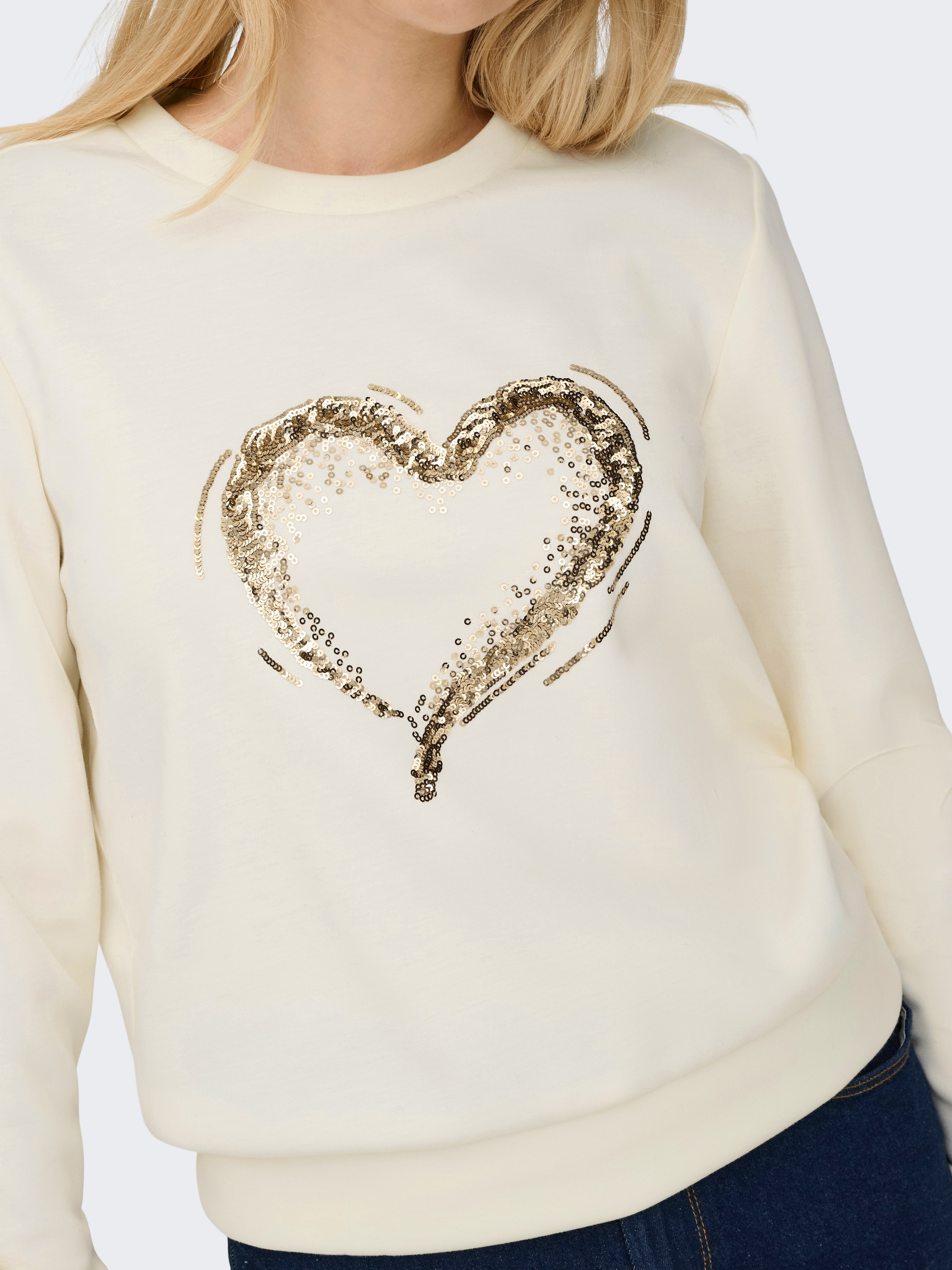 ONLY Sweatshirt »ONLMARCY L/S O-NECK BOX UB CC SWT«
