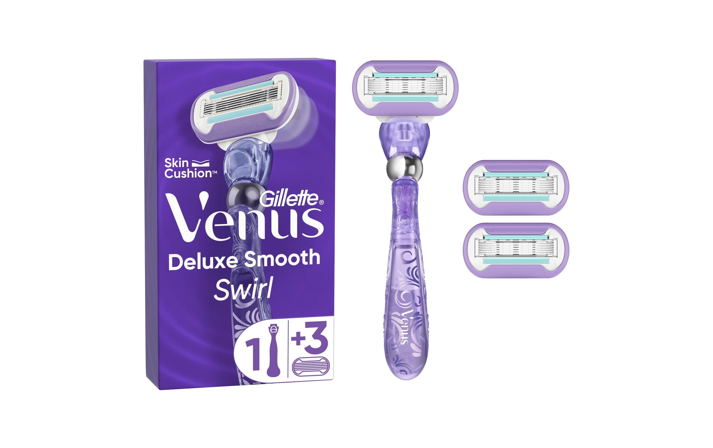 Gillette Venus Körperrasierer »Rasierer Deluxe Smooth Swirl 3 Stück«