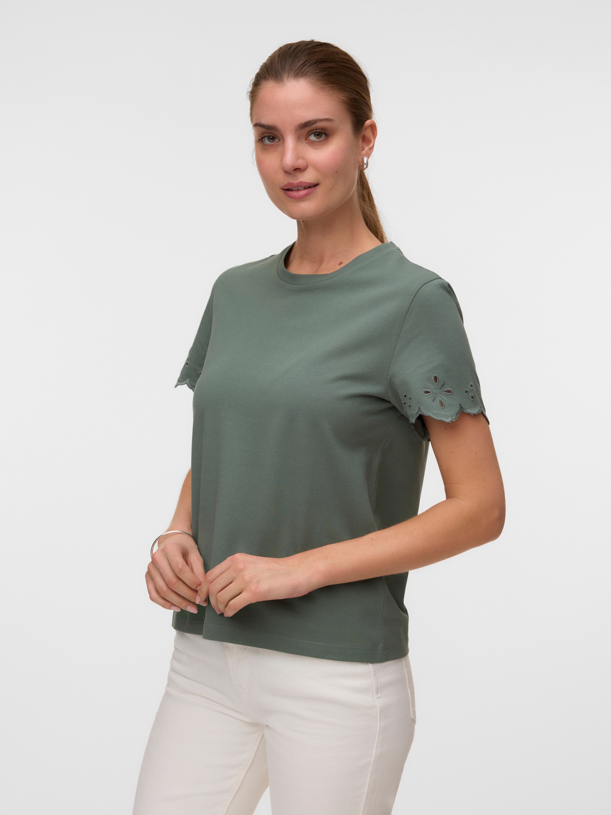 Vero Moda T-shirt à manches courtes »VMLOUISE SS TOP JRS« coton, coupe régulière