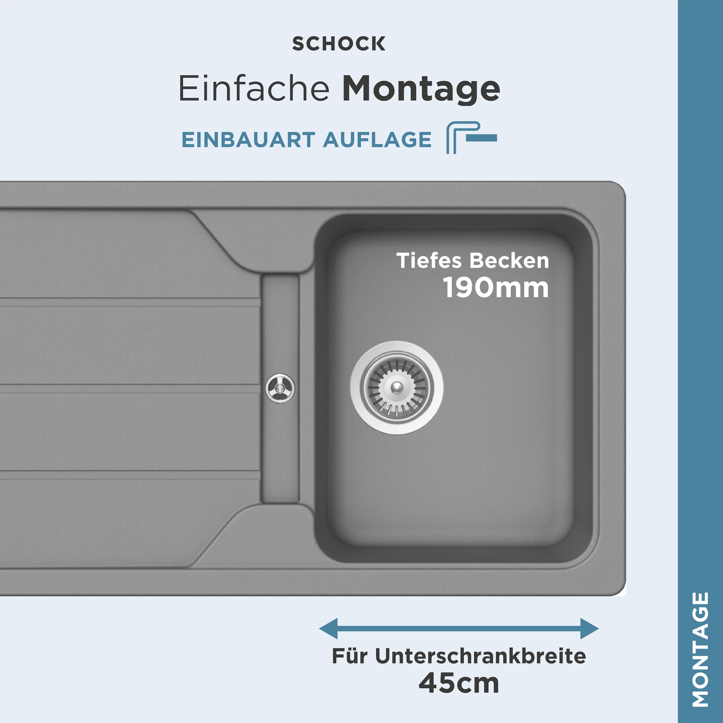 Schock Évier en granit »Formhaus«