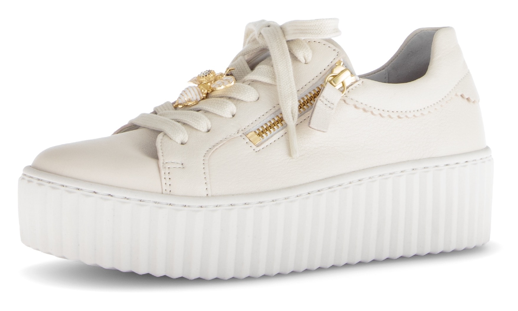 Image of Gabor Plateausneaker Freizeitschuh, Halbschuh, Schnürschuh mit modischem Schmuckelement