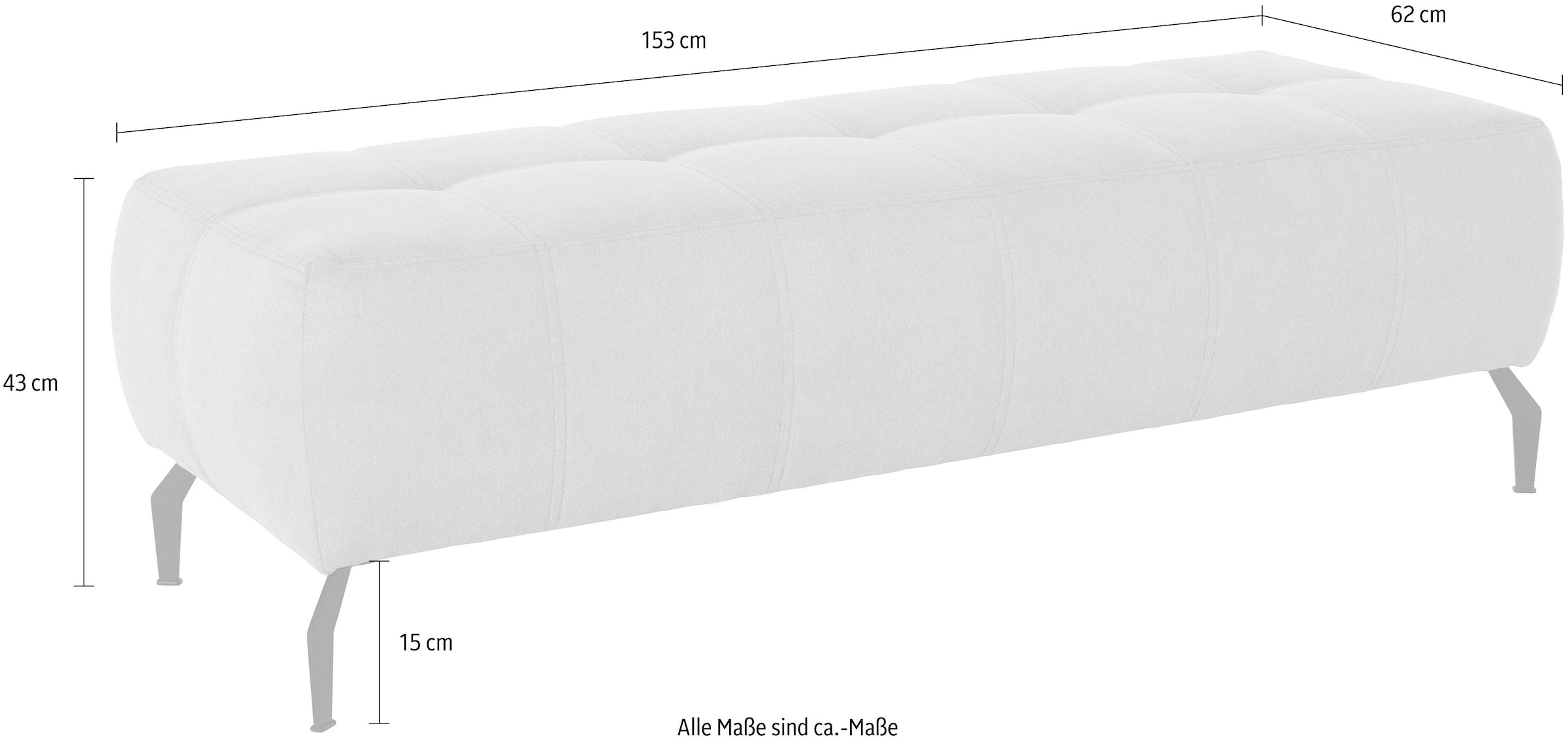 DOMO collection Hocker »Trento, mit Kufenfuss oder Einzelfuss«, passend zur Serie Trento